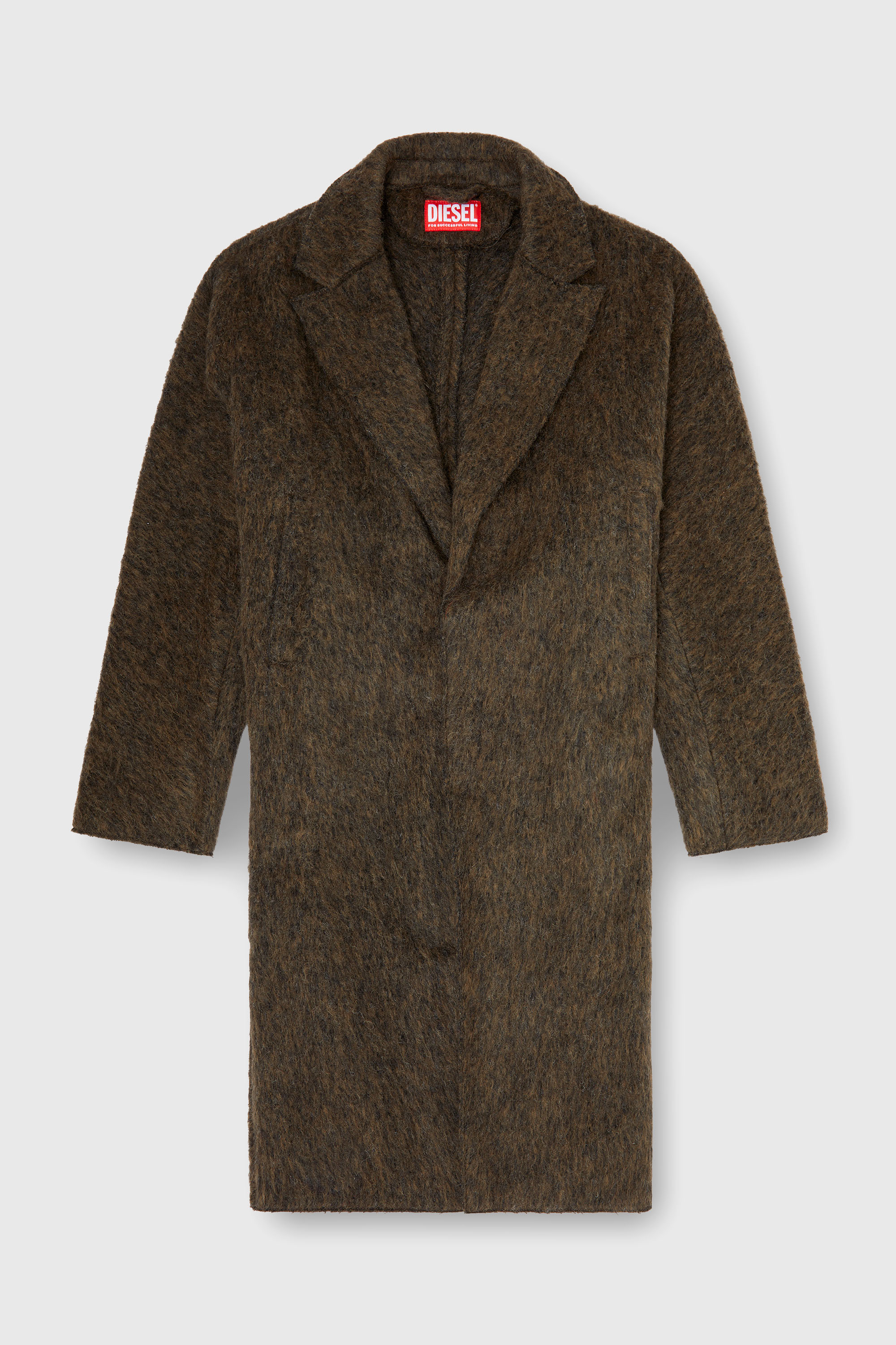 Diesel - W-HULL, Man's Coat in wool and alpaca blend in null - 2