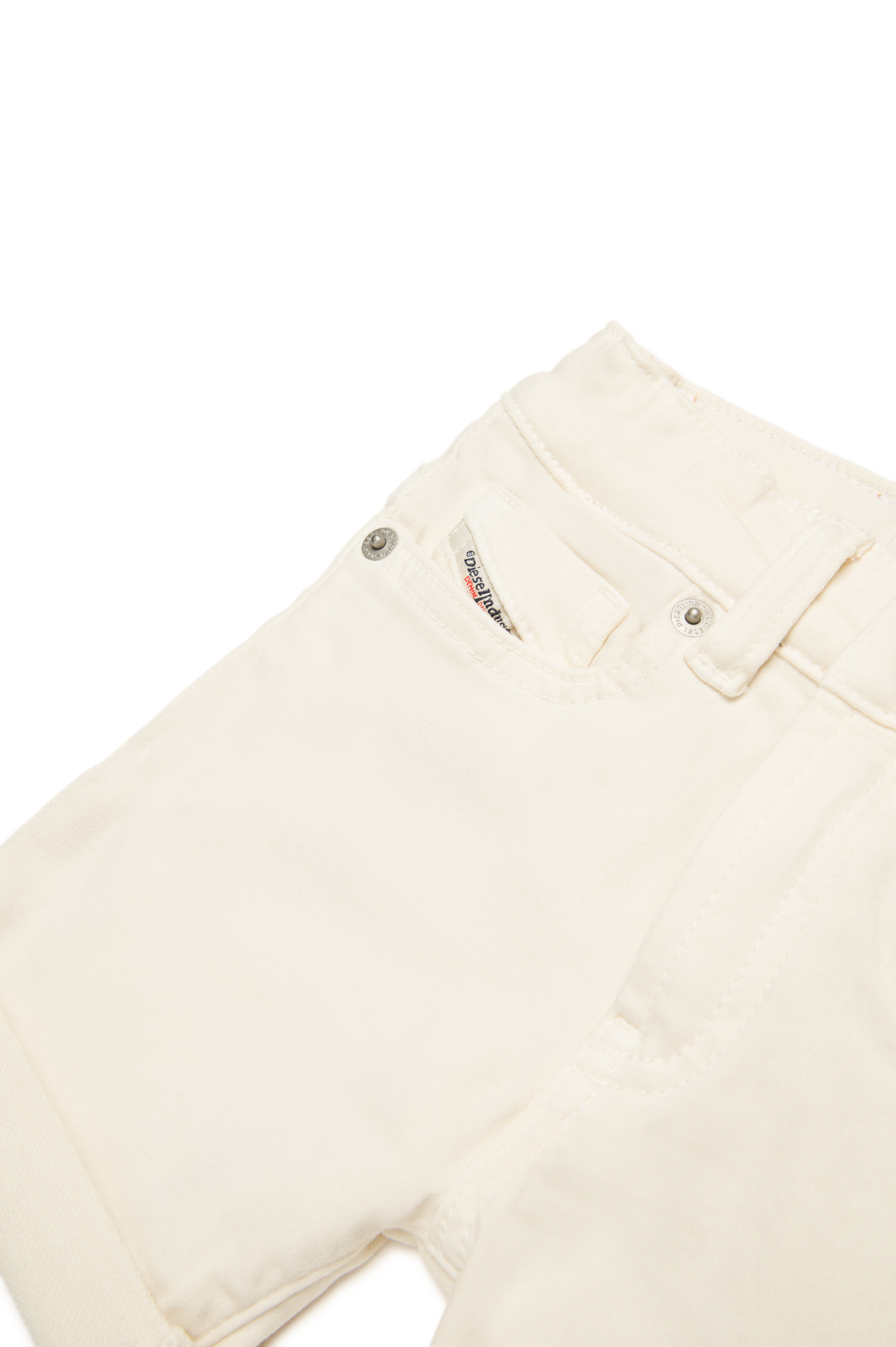 Diesel - PGALLYB JJJ, Short coloré en tissu JoggJeans avec revers Mixte in Blanc - 4