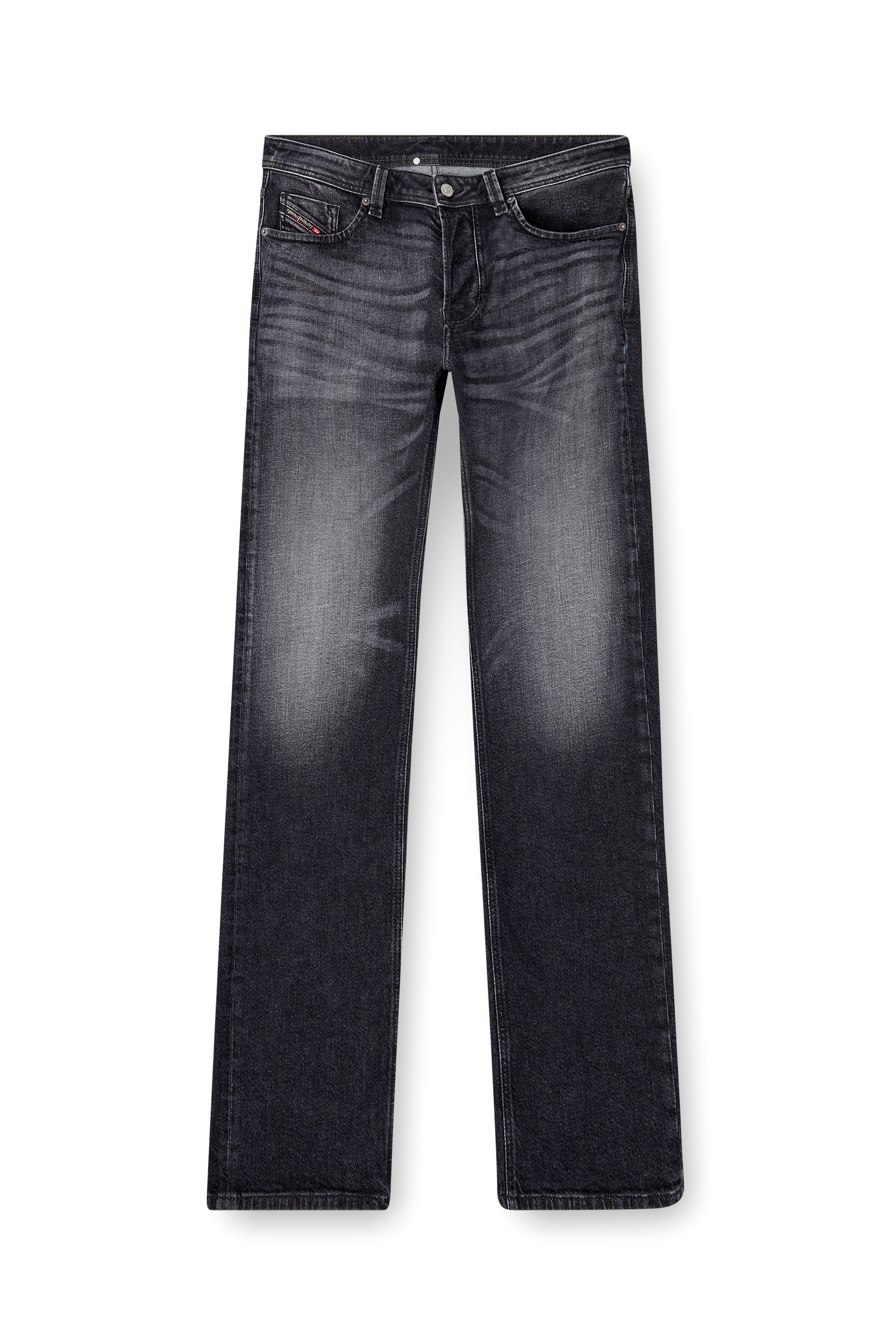 Diesel - Regular Jeans 1985 Larkee 09L52 Uomo, Nero/Grigio scuro - Image 3