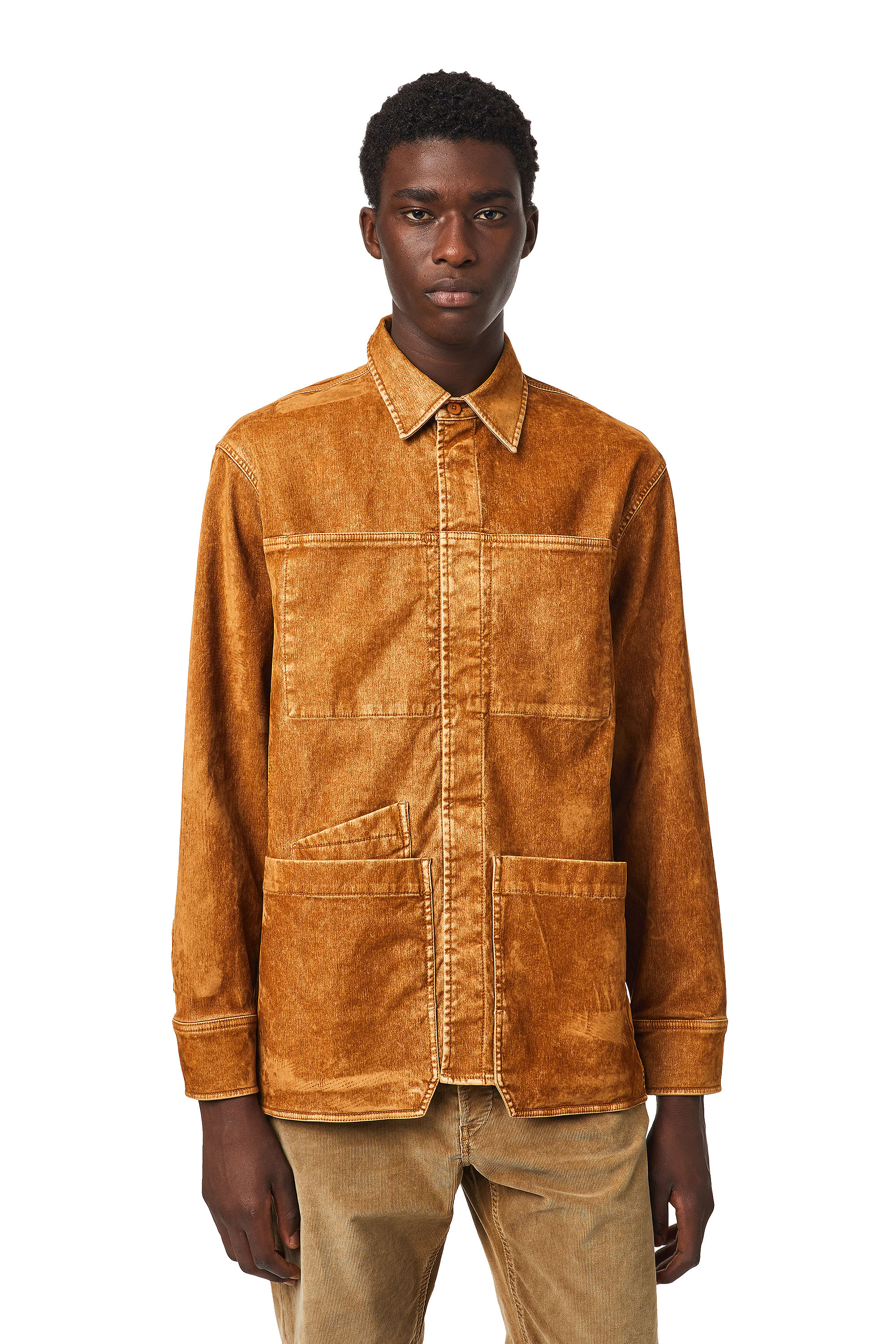 D-CORUS-SP2 JOGGJEANS, Brown - Denim Shirts