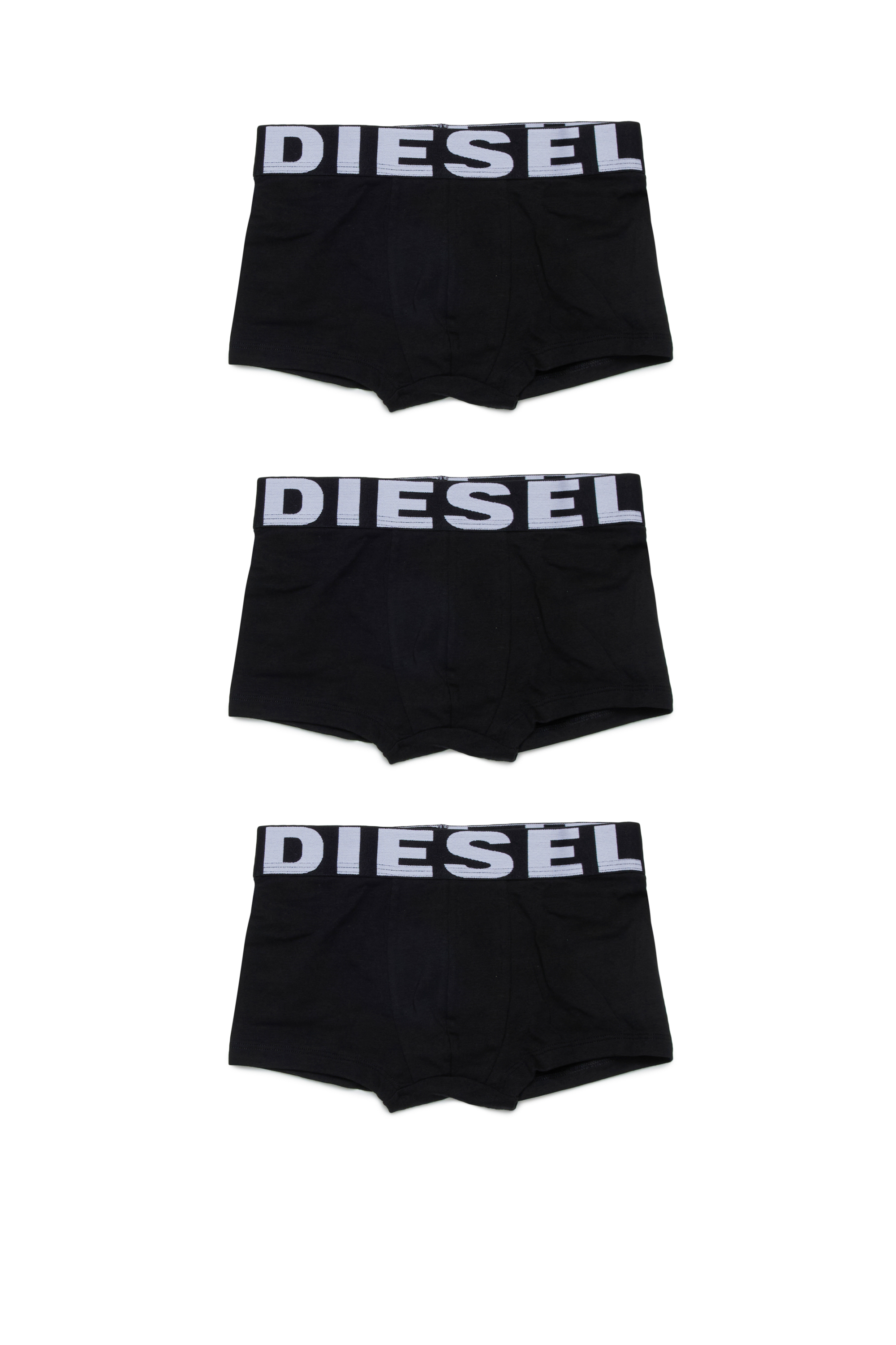 Diesel - UMBX-UPARRYTHREEPACK-DSL, Man Boxer briefs with maxi logo waist in Black - Image 1