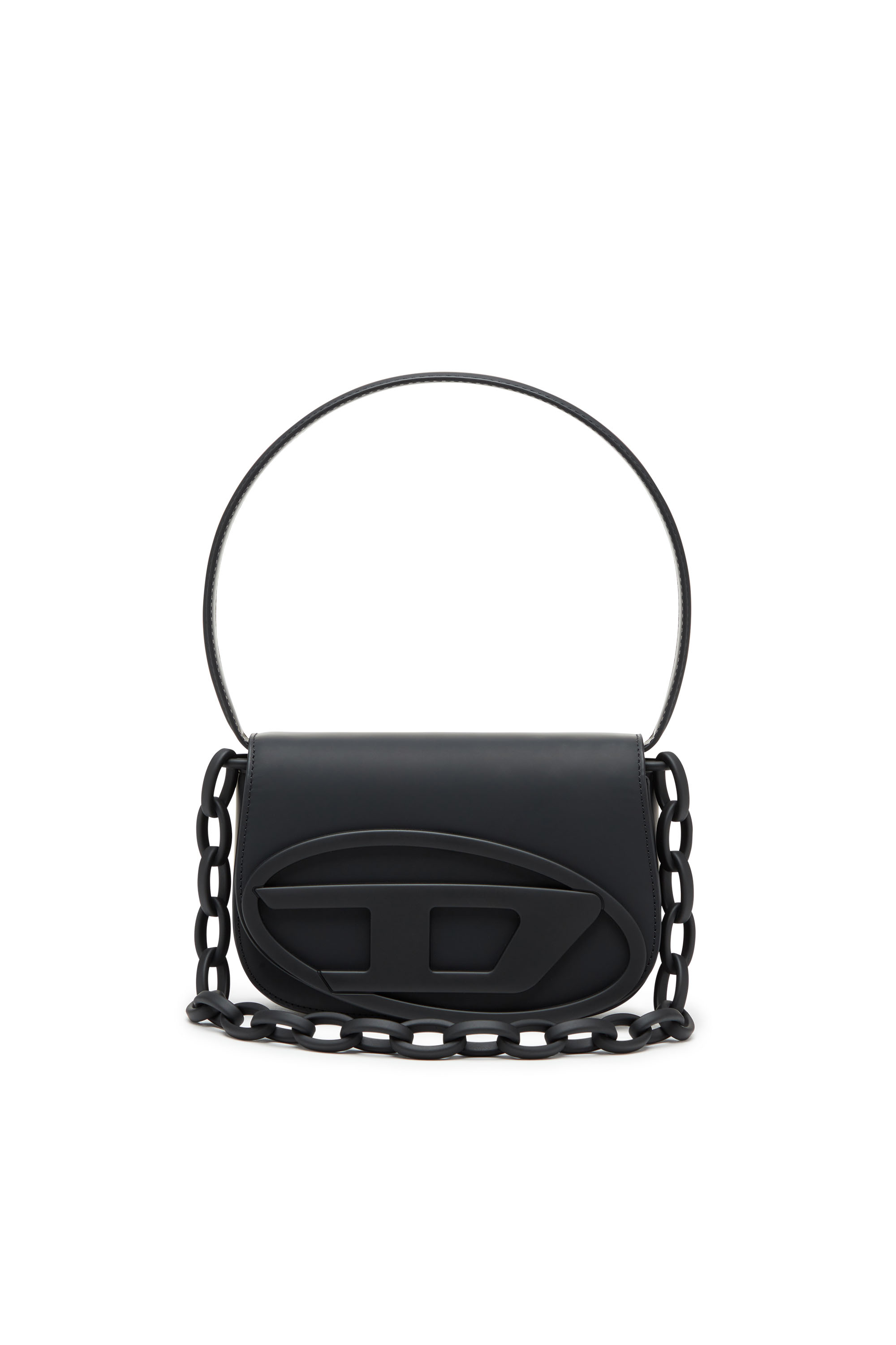 Diesel - 1DR, 1DR-Sac &agrave; bandouli&egrave;re iconique en cuir mat Femme in Noir - 2