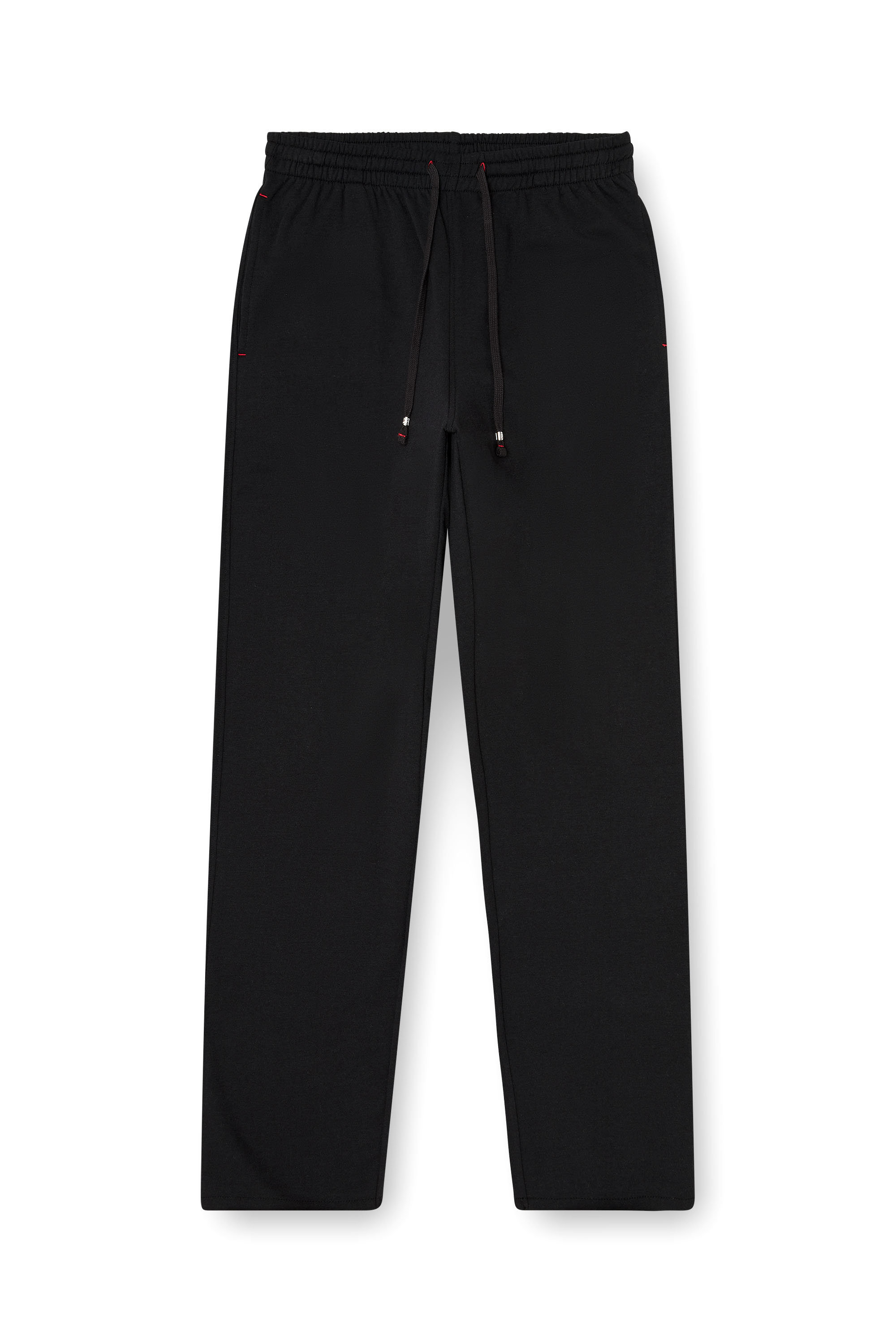 Diesel - INDRA-D-CORE, Pantaloni felpati smerigliati con orli vivi Donna in Nero - 3
