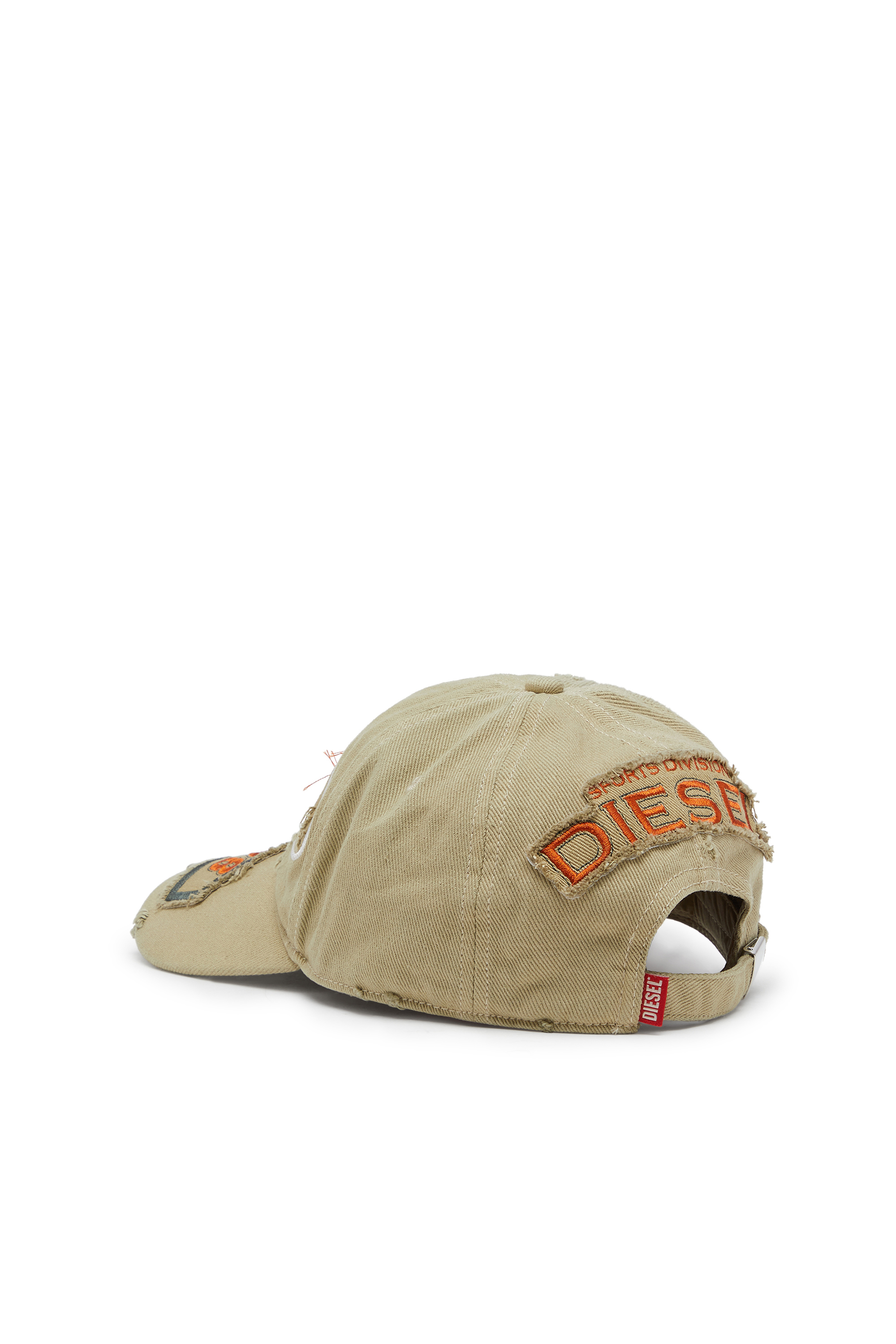 Diesel - C-BRAFF, Casquette de baseball avec empi&egrave;cements brod&eacute;s Homme in Marron - 2