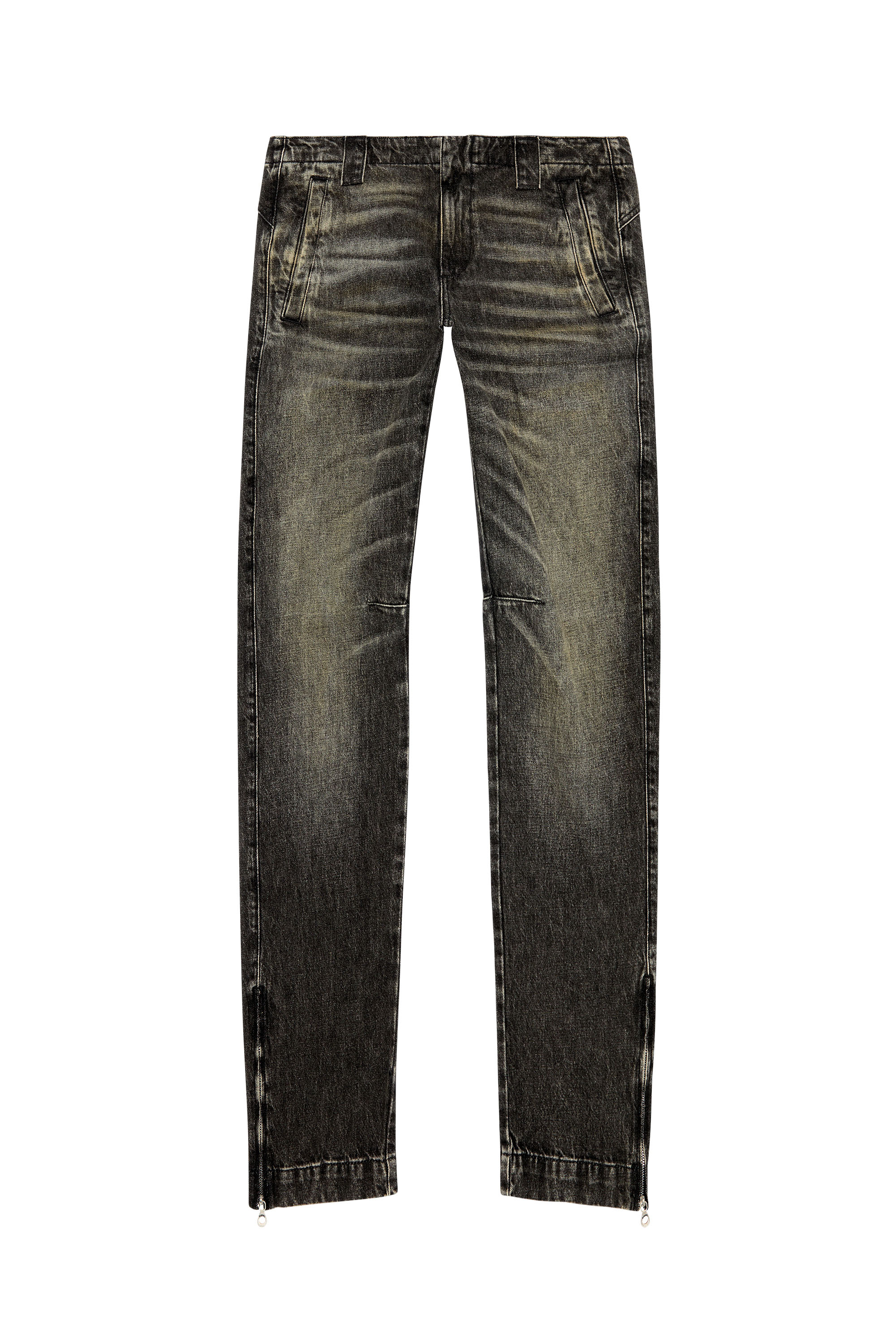 Diesel - Straight Jeans D-Gene 0GHAA, Noir/Gris foncé - Image 5