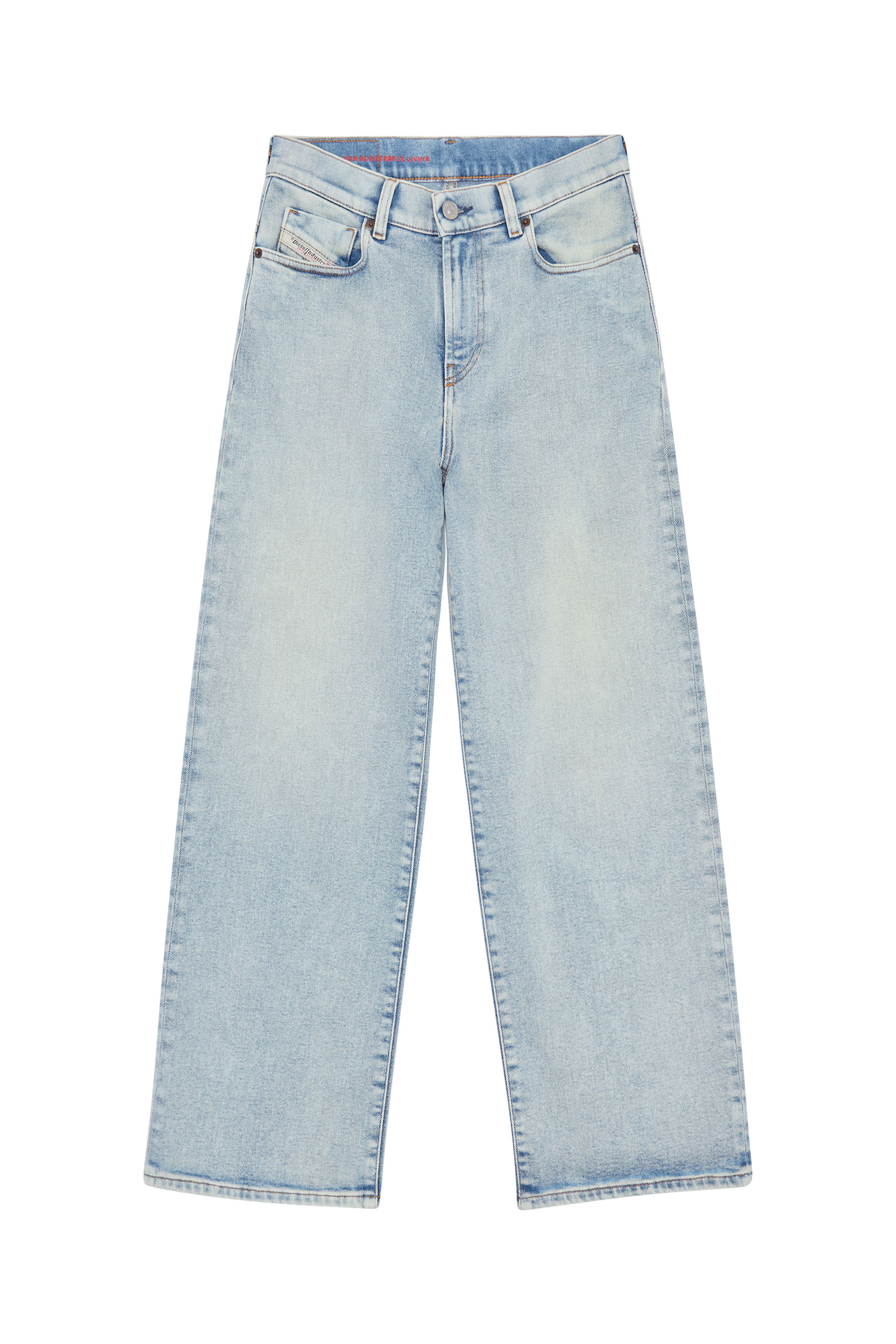 Diesel - 2000 WIDEE 09C08 Bootcut and Flare Jeans, Light Blue - Image 6