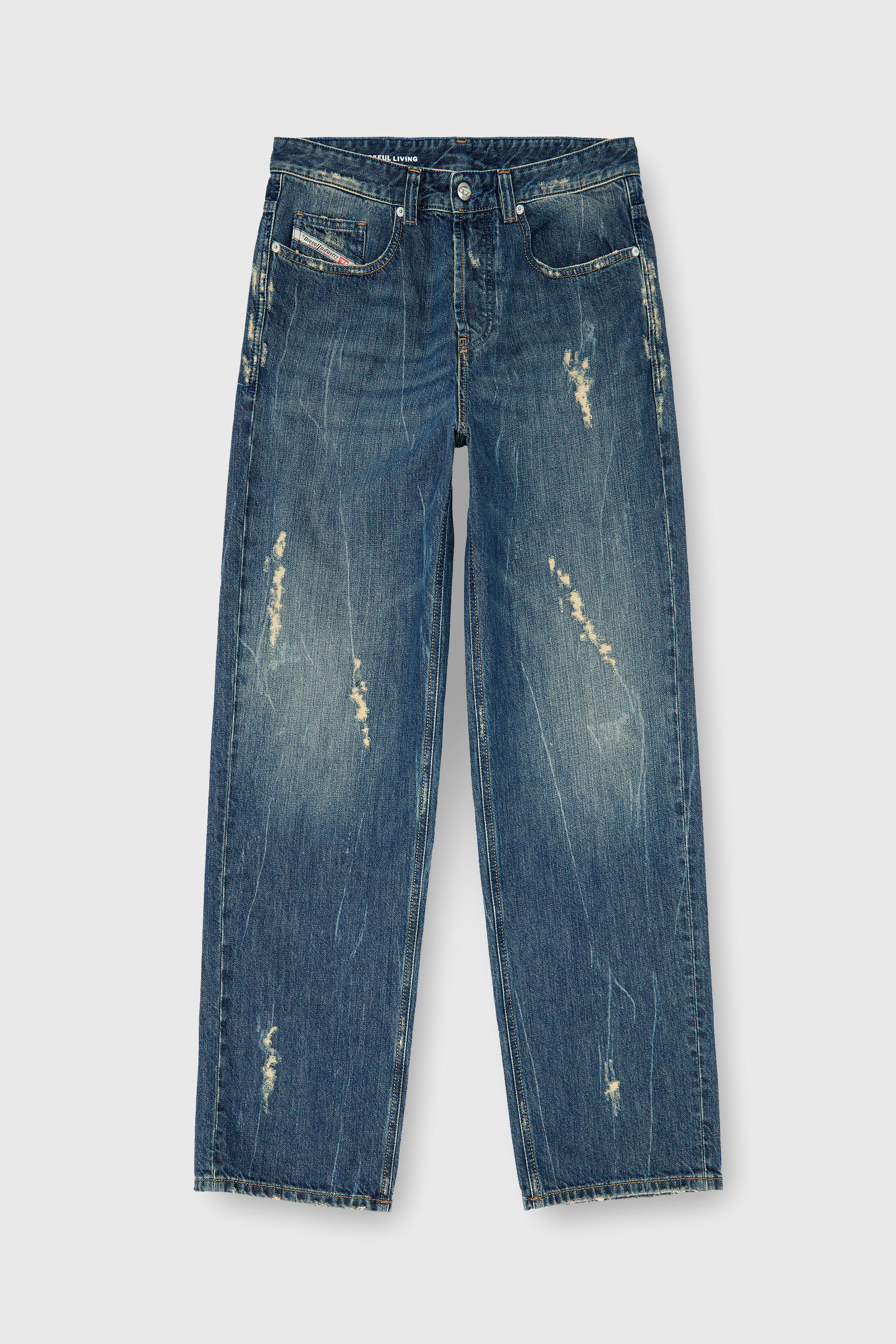 Diesel - Man's Relaxed Jeans 2001 D-Macro 09Q28, Medium blue - 2