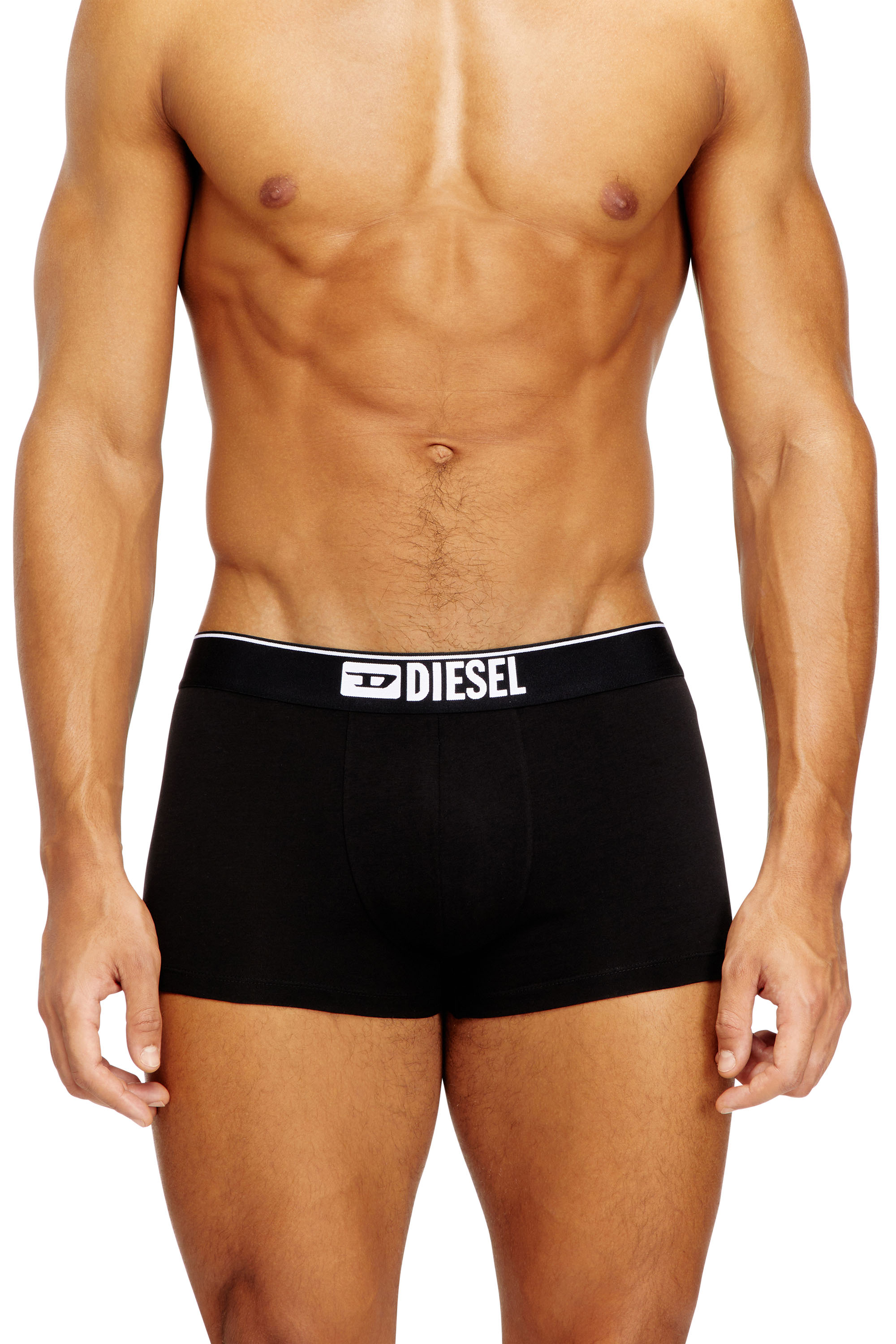 Diesel - DAMIEN-D-BOX-3PACK, Confezione da 3 boxer in cotone elasticizzato con stampa integrale Uomo in Nero - 2