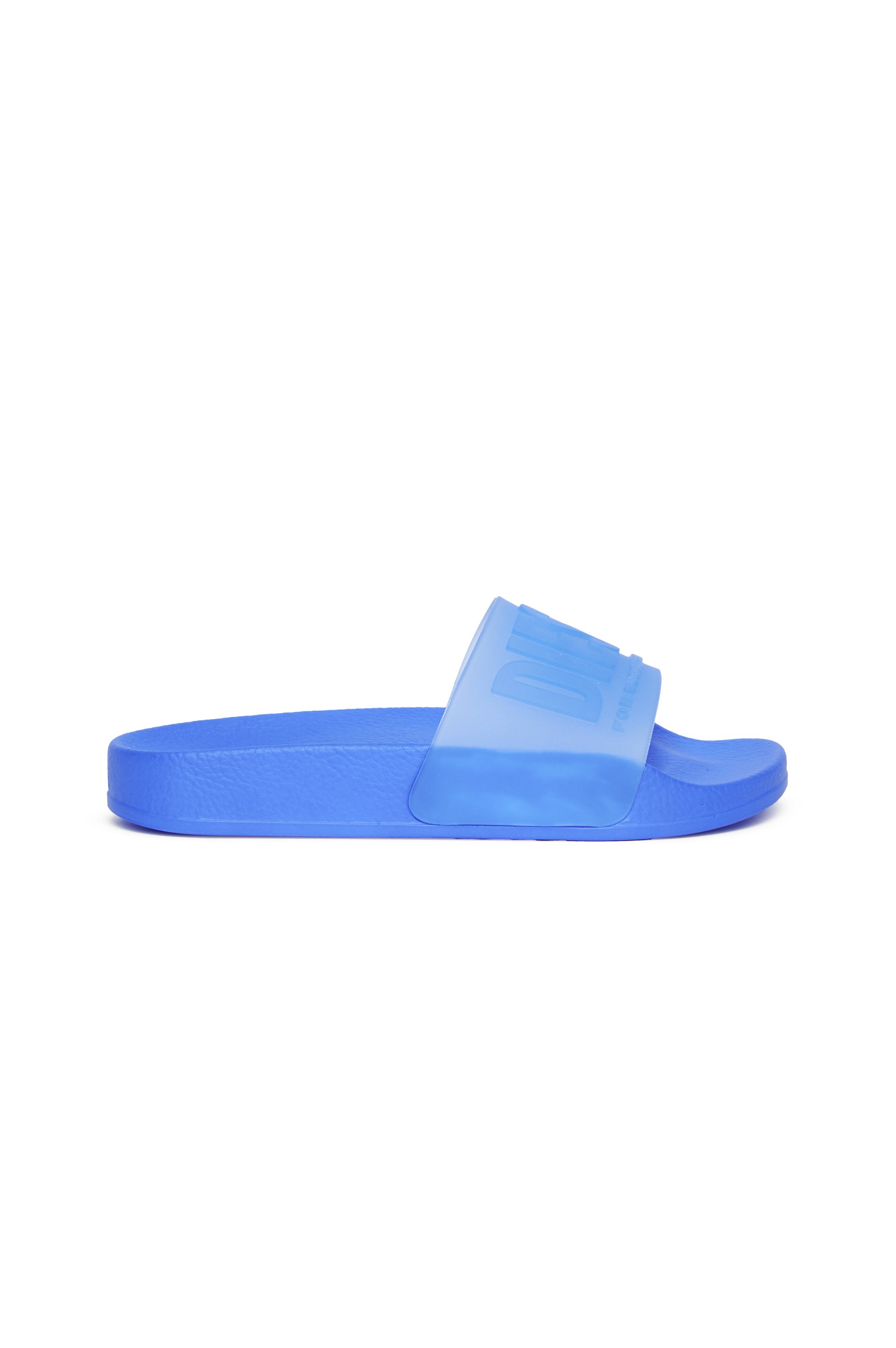 Diesel - SA-MAYEMI CC, Unisex's Semi-transparent rubber pool slides in Blue - 1