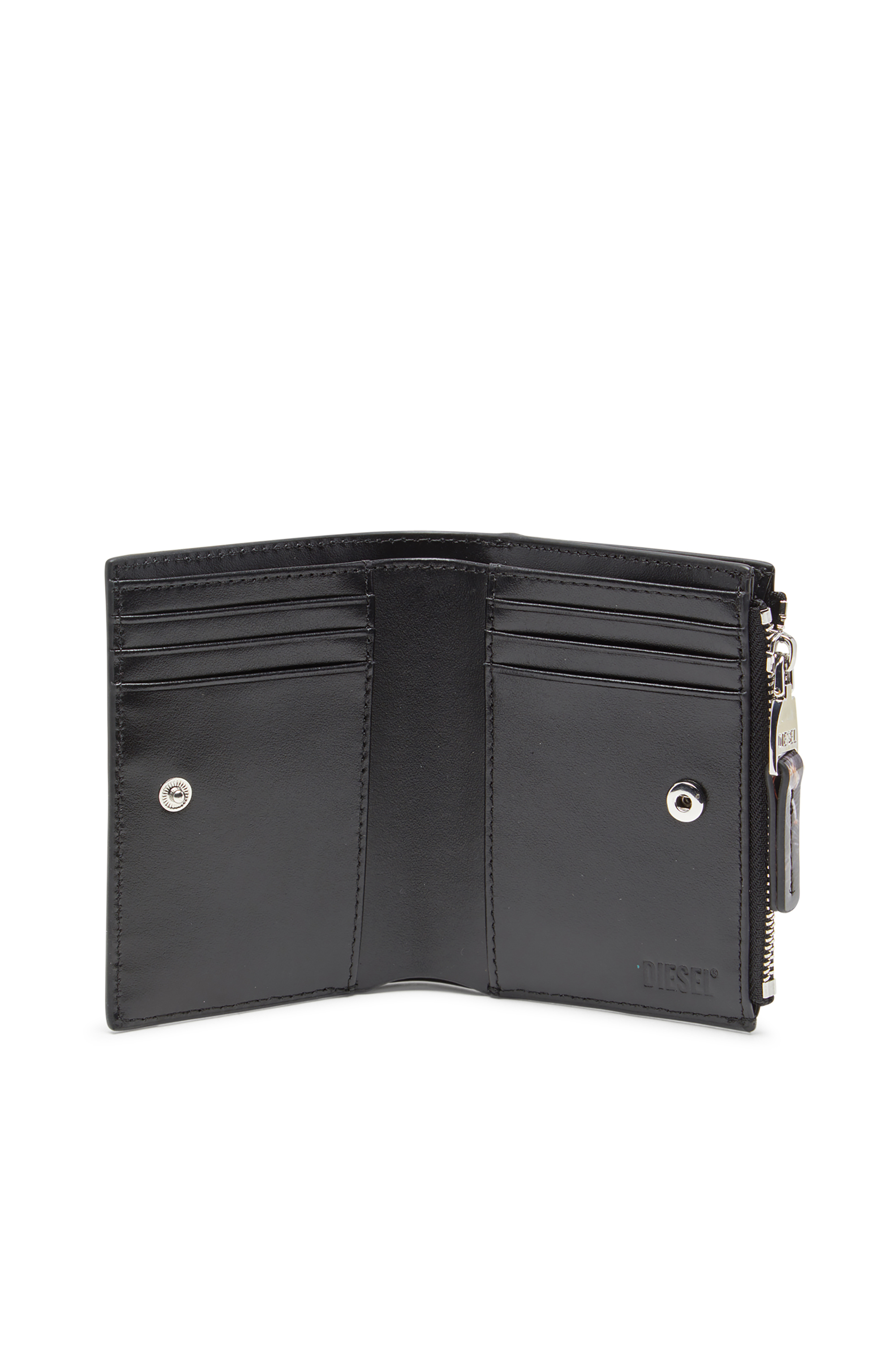 Diesel - PLAY BI-FOLD ZIP II, Petit portefeuille en PU brillant imprimé Femme in Polychrome - 3