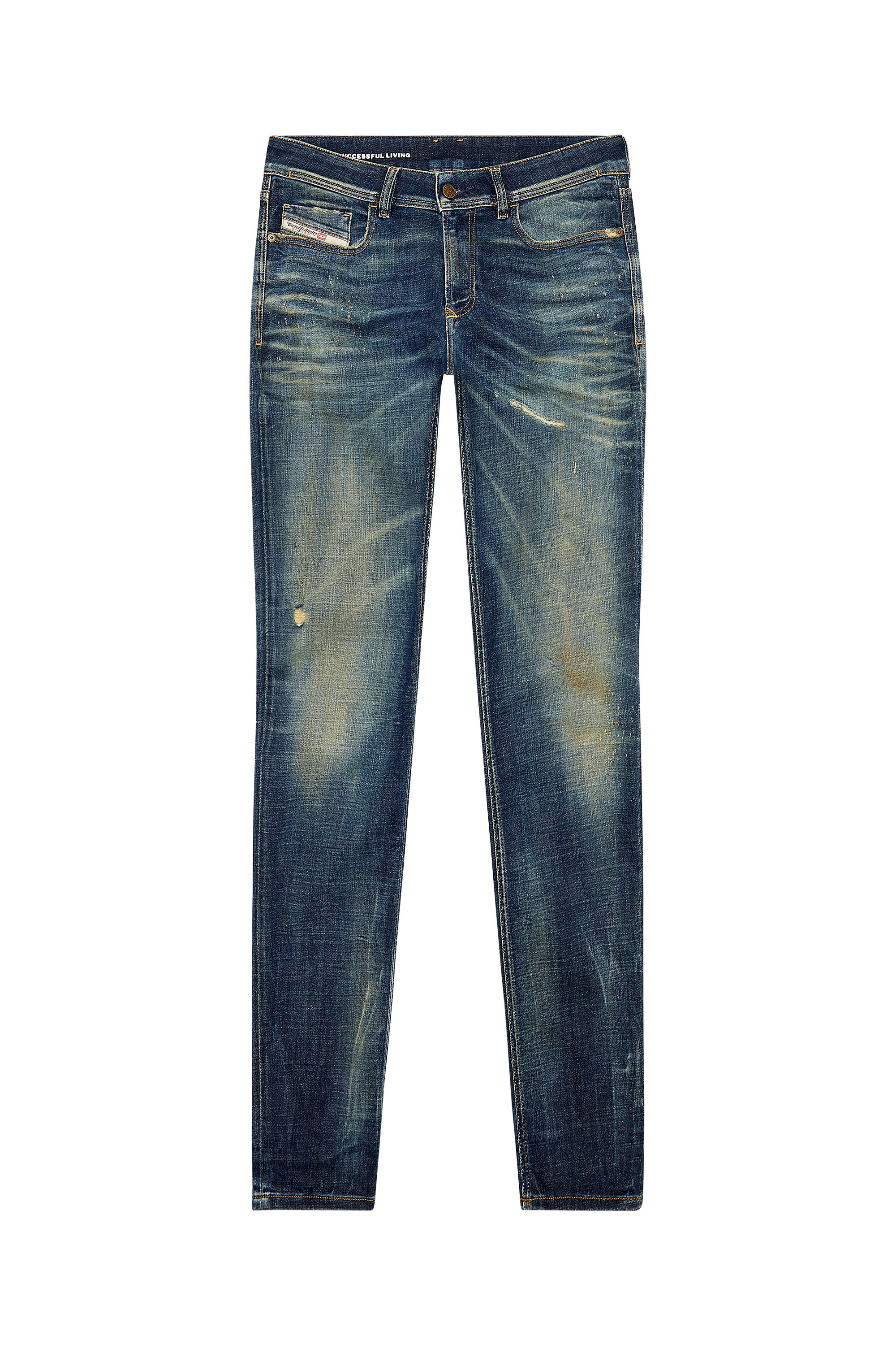 Diesel - Skinny Jeans 1979 Sleenker 09H77, Bleu Foncé - Image 5