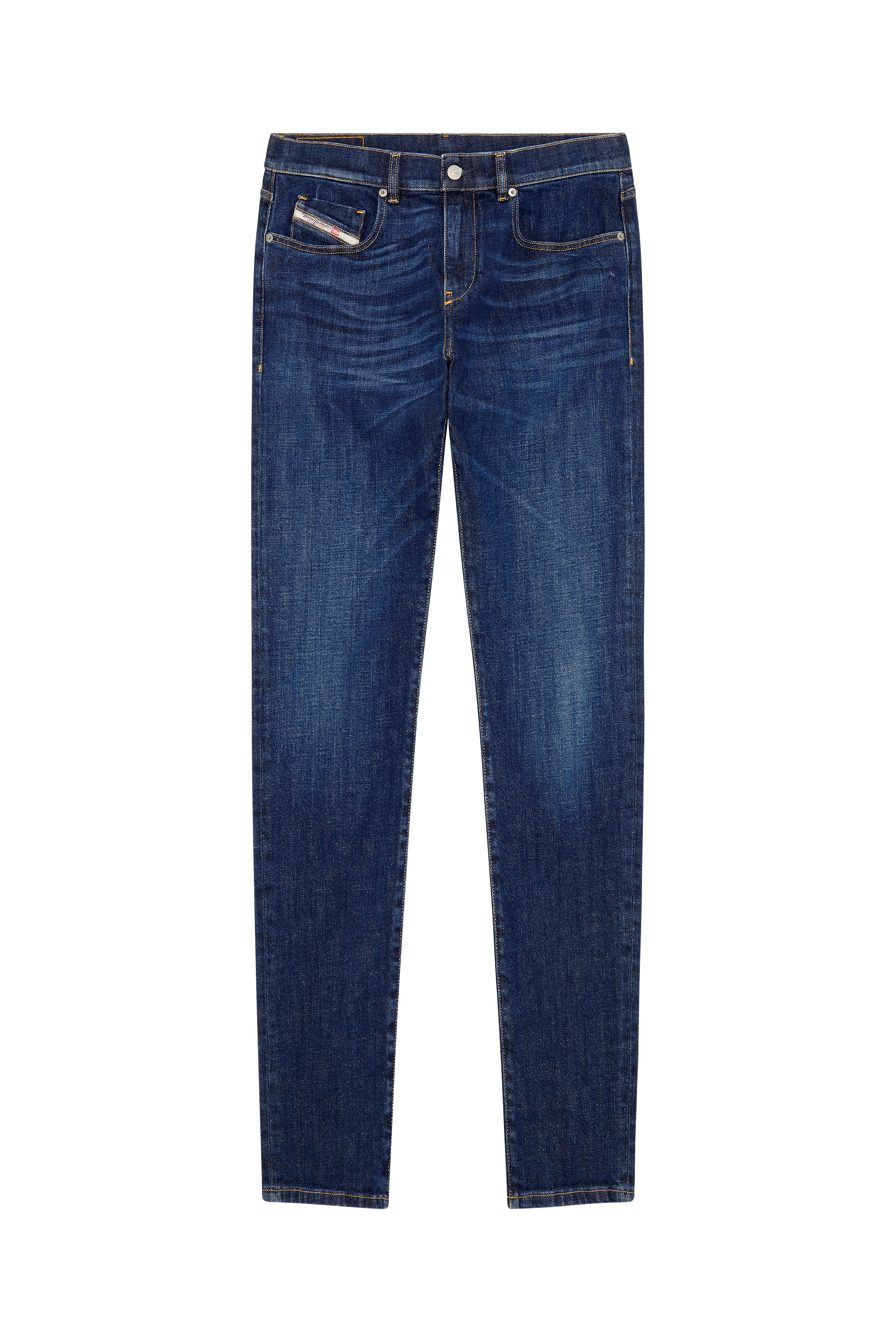 2019 D-STRUKT 09B90 Slim Jeans, Blu Scuro - Jeans