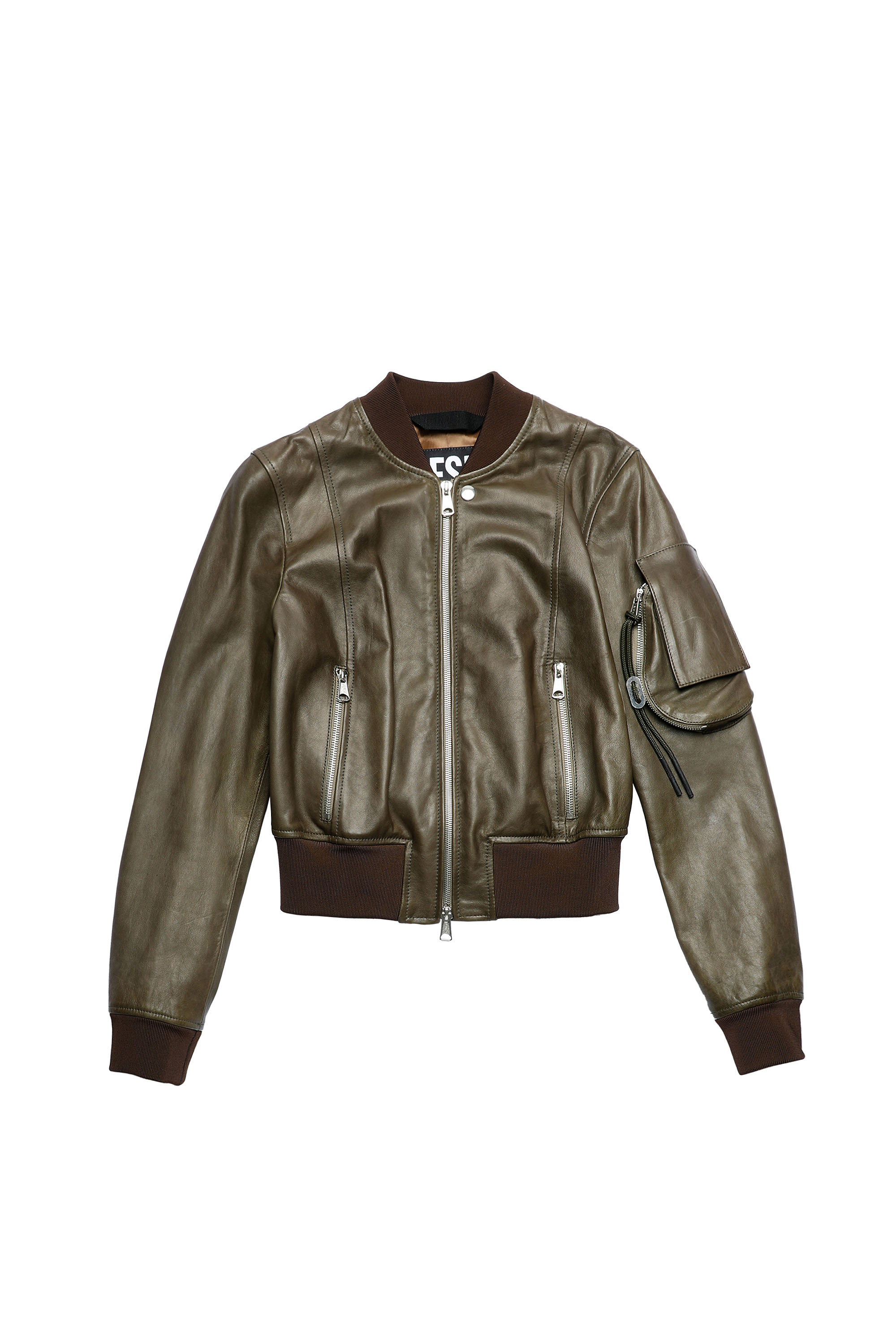 L-ELIA, Verde Oliva - Giacche di pelle