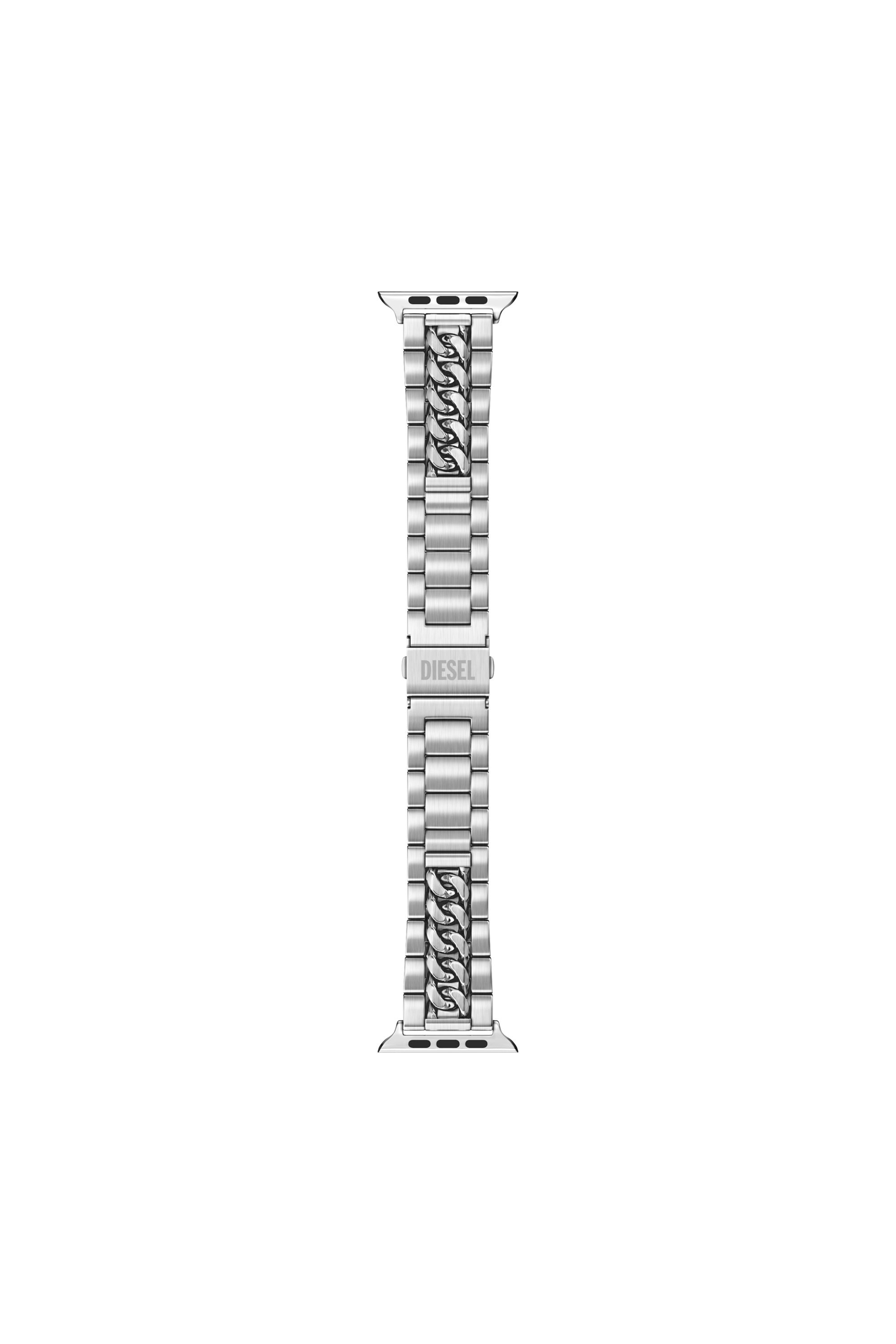 Diesel - DSS027 WATCH, Cinturino in acciaio inox per apple watch&reg;, 38-49mm Uomo in Argento - 1
