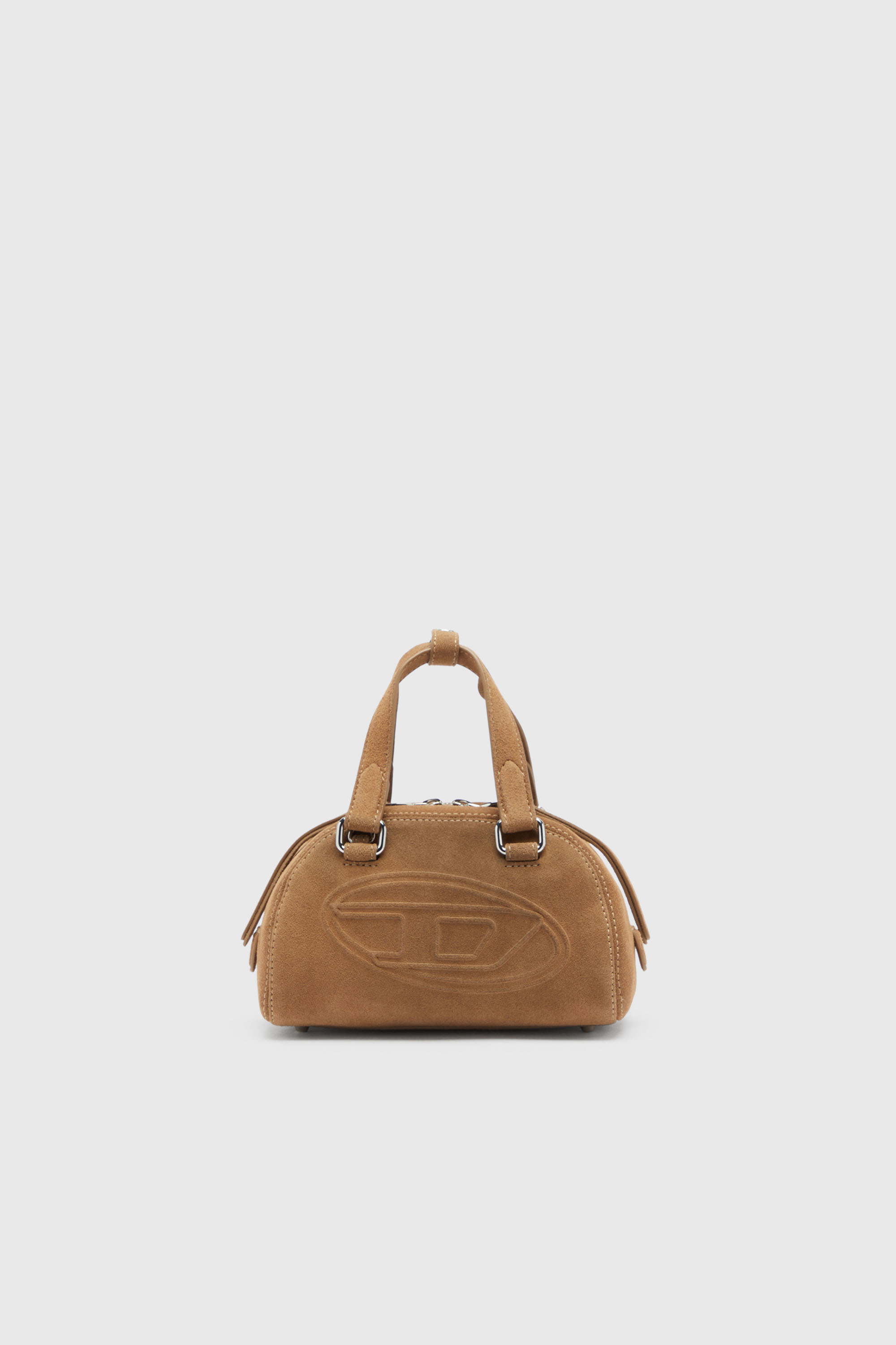 Diesel - 1DR DOME CROSSBODY, Unisex's 1DR Dome-Suede small bowling bag in Beige - 1