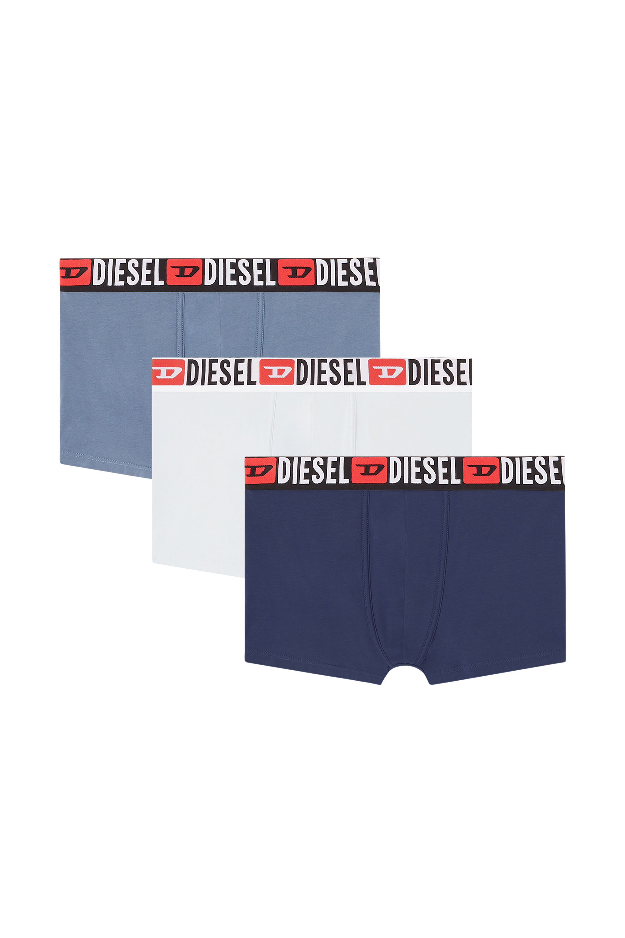 Diesel - UMBX-DAMIENTHREEPACK, Herren Retropants im Dreierpack mit umlaufendem Logo am Bund in Weiß - 1