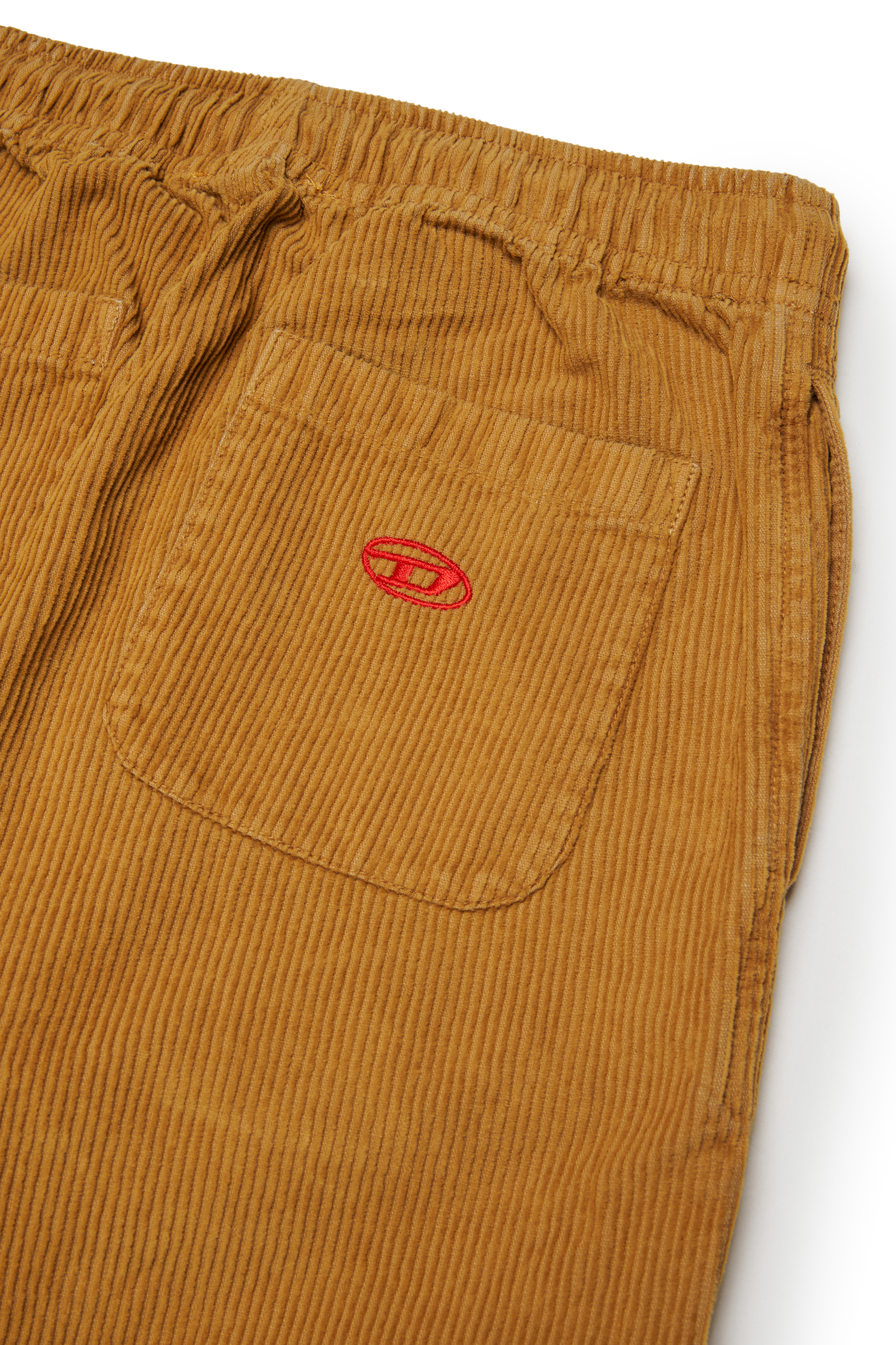 Diesel - PMILL, Pantaloni in velluto a coste con vita regolabile tramite coulisse Uomo in Marrone - 4
