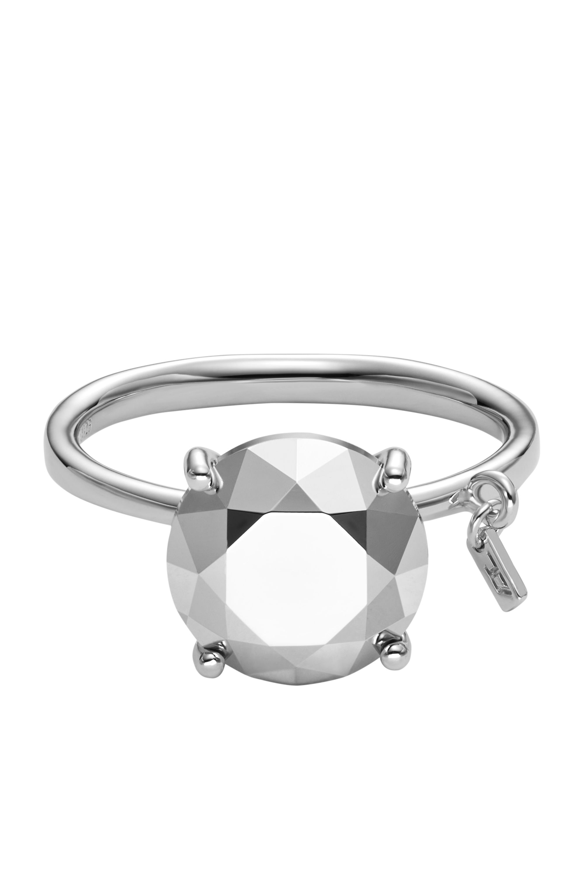 Diesel - DL1353040 STERLING SILVER JEWEL, Bague en argent sterling taille diamant Mixte in Gris argenté - 2