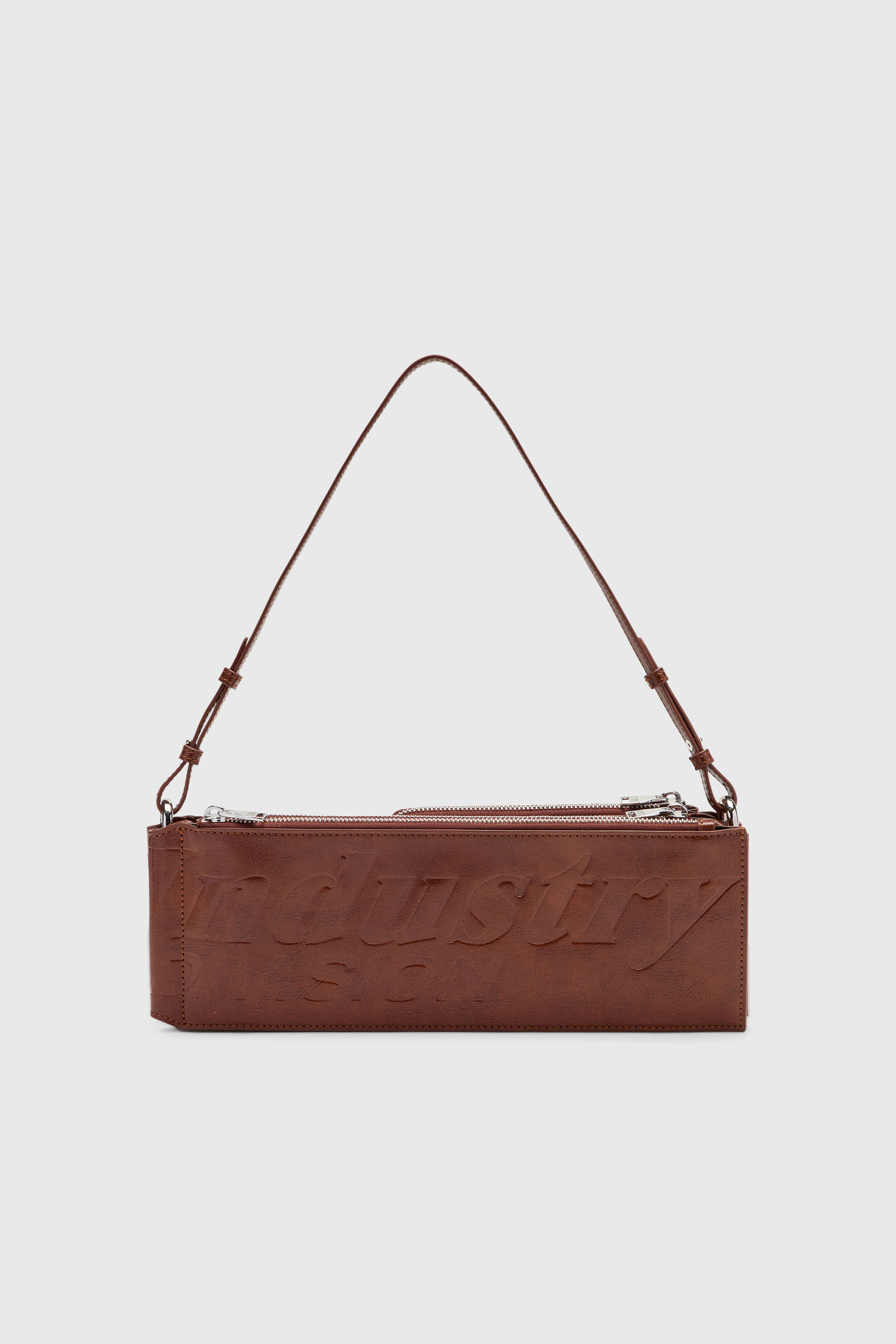 Diesel - FLAG-D SHOULDER BAG X, Flag-D-Borsa a spalla trasformabile con logo a rilievo Unisex in Marrone - 3