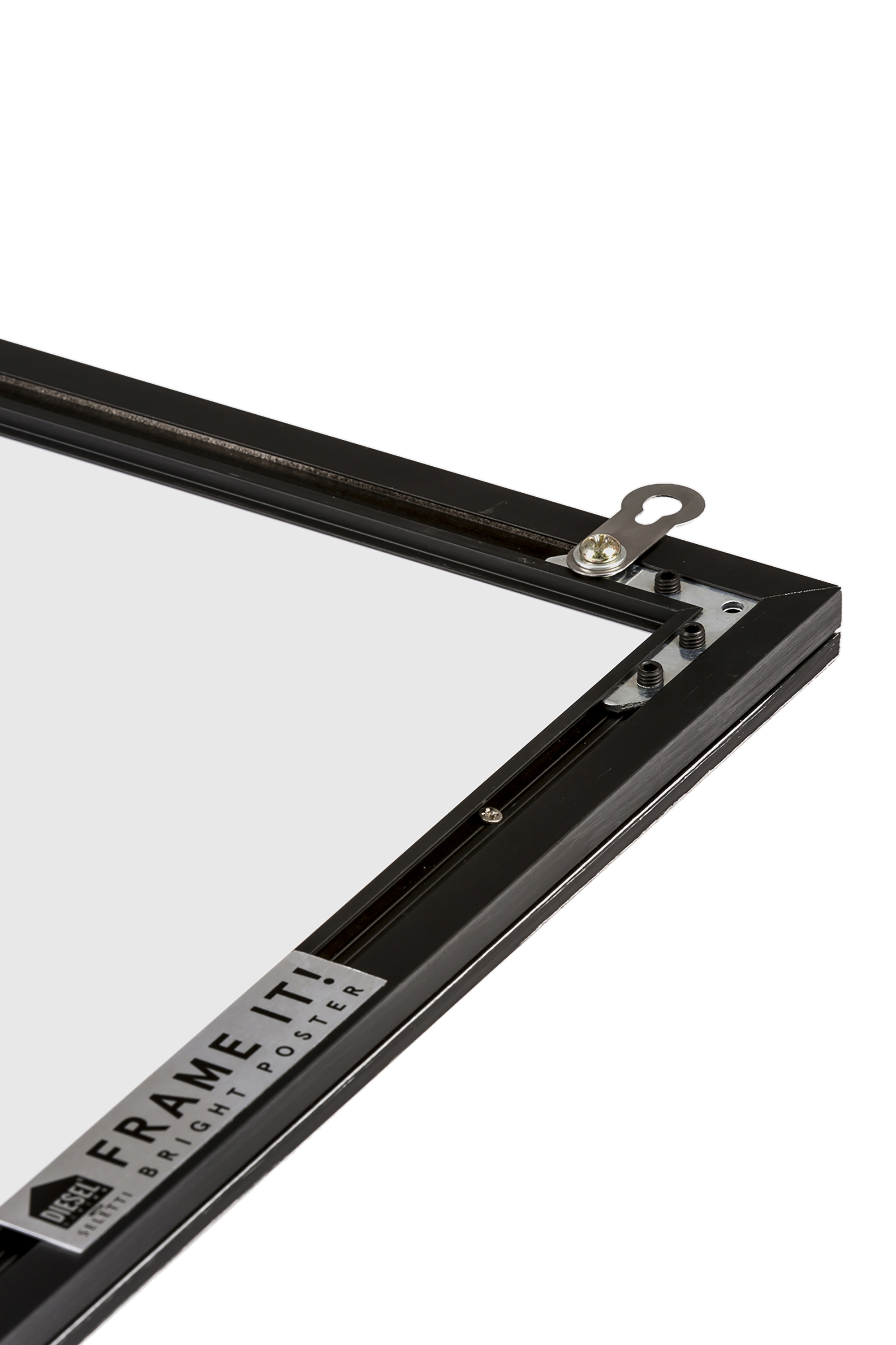 Diesel - 11001 FRAME IT!, Cadre moyen avec rétroéclairage à led Mixte in Gris argenté - 3