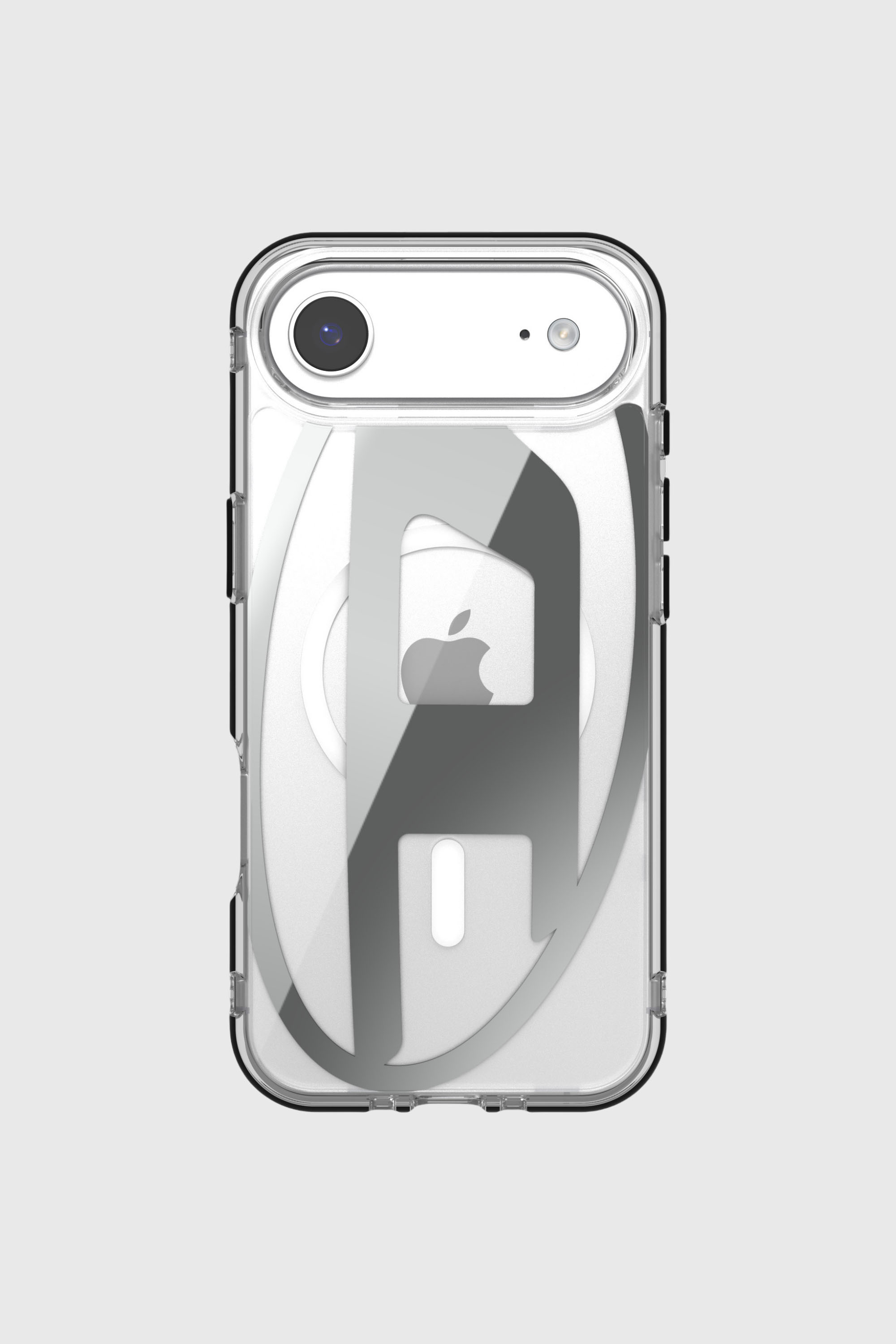 Diesel - 60412 AOP CASE, &Eacute;tui m&eacute;tallique Oval D avec Magsafe pour iPhone 17 Air Mixte in Gris - 2