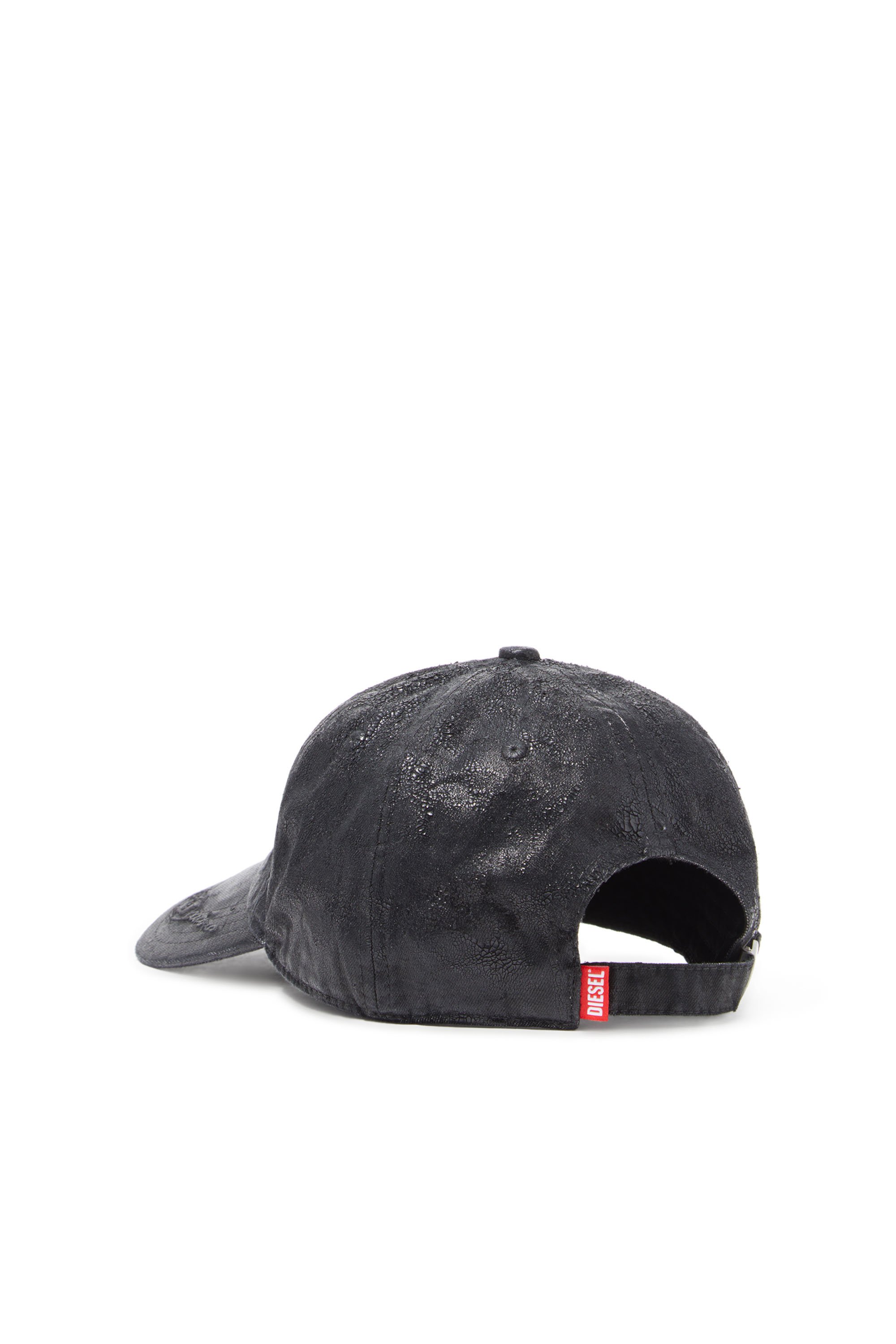 Diesel - C-CAP-CTD-DD, Unisex Basecap aus beschichtetem Denim in Schwarz - 2