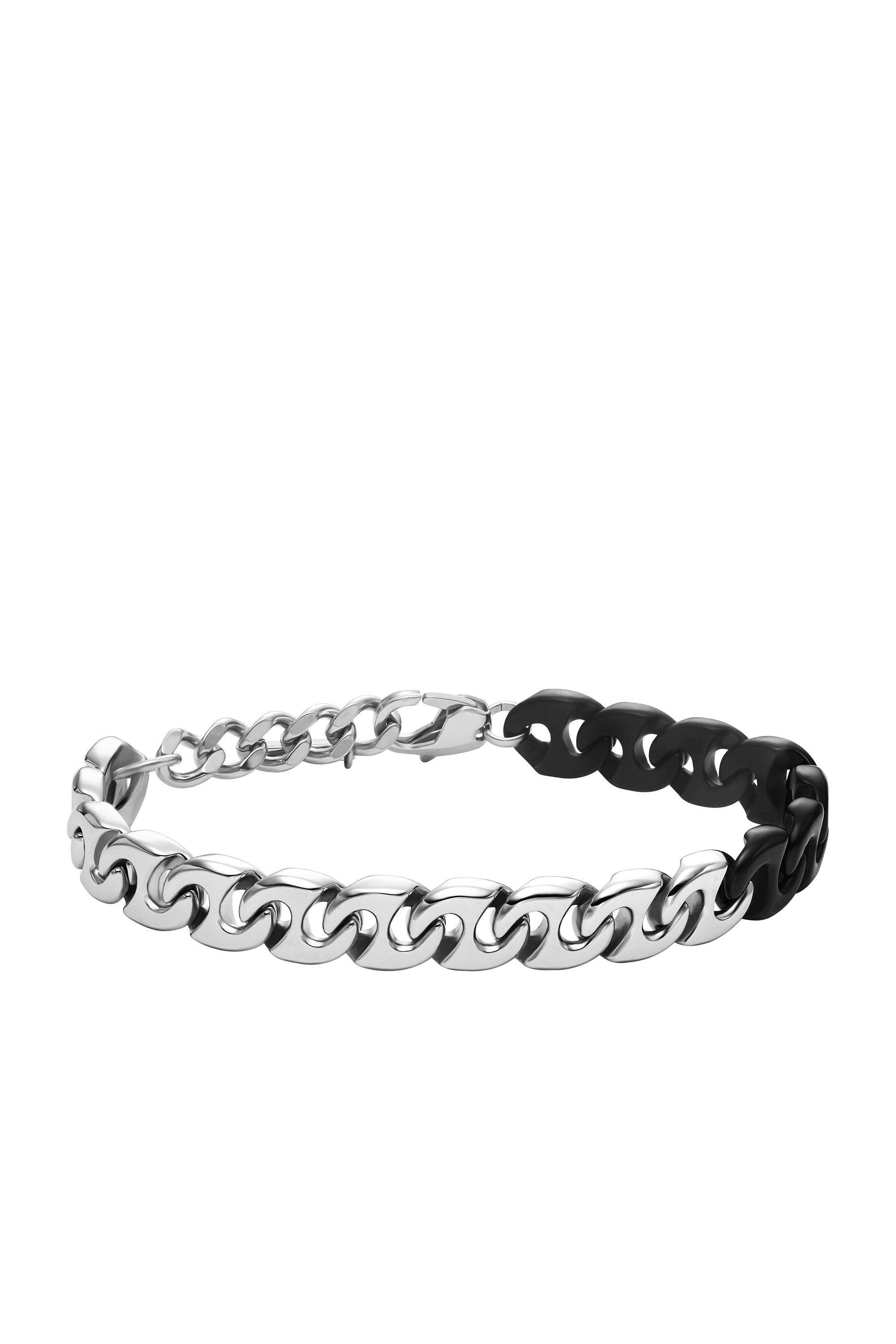 Diesel - DX1529931, Bracciale a catena in acciaio inossidabile bicolore Unisex in Argento - 1