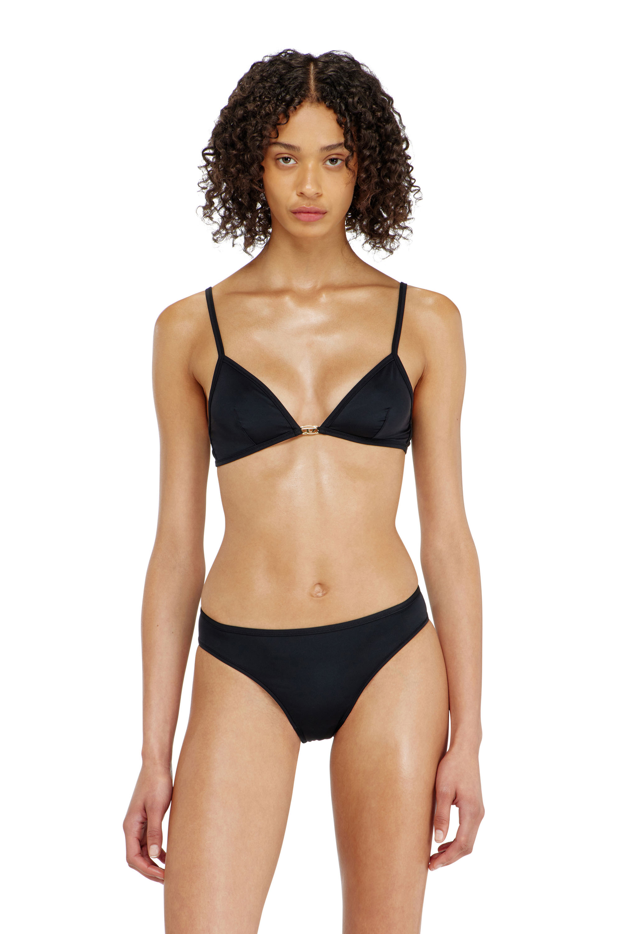 Diesel - LUNA-UTLT, Soutien-gorge triangle en nylon avec d&eacute;tail Oval D Femme in ToBeDefined - 1