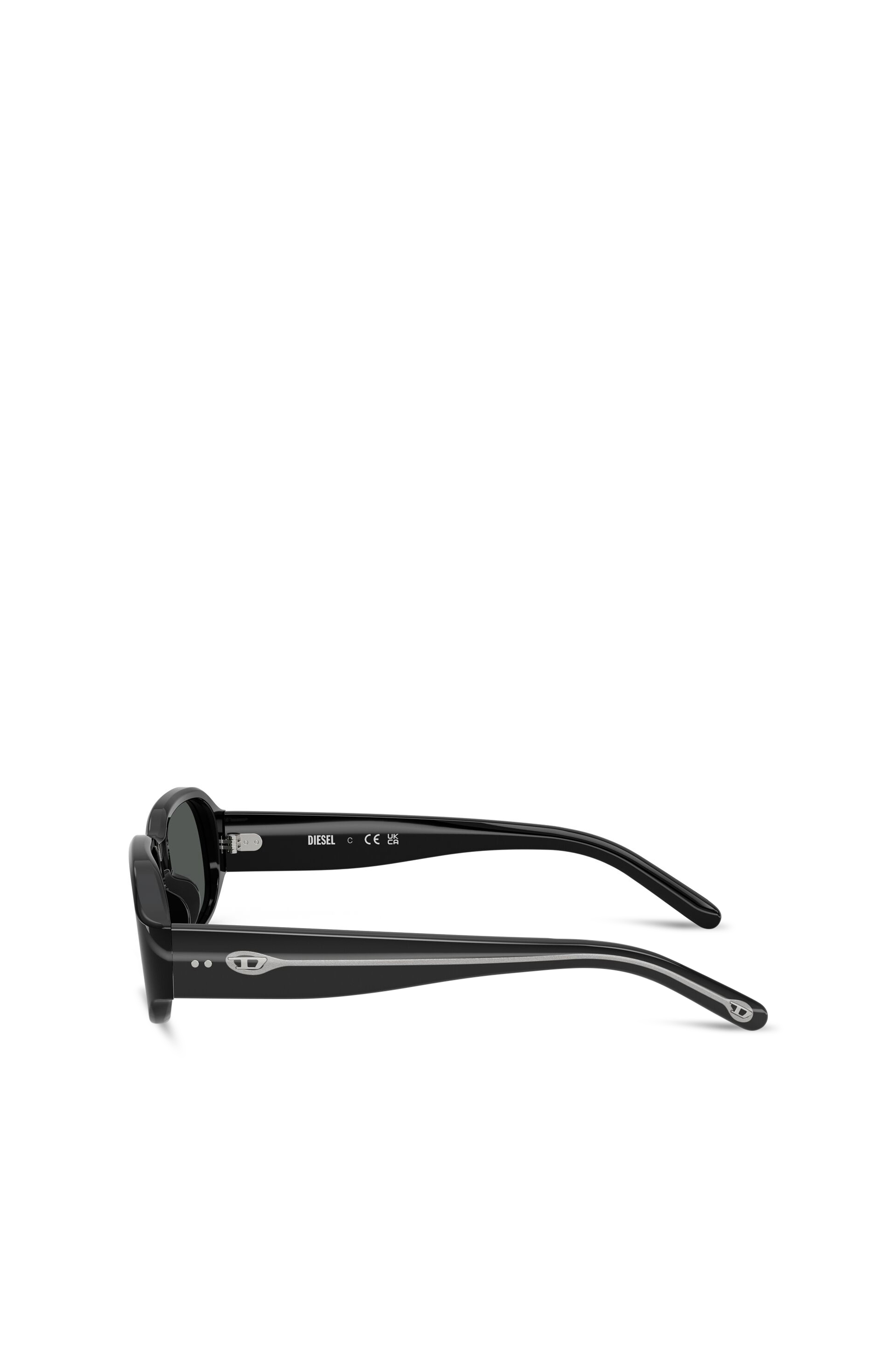 Diesel - 0DL2009U, Occhiali da sole rettangolari Unisex in Nero - 4