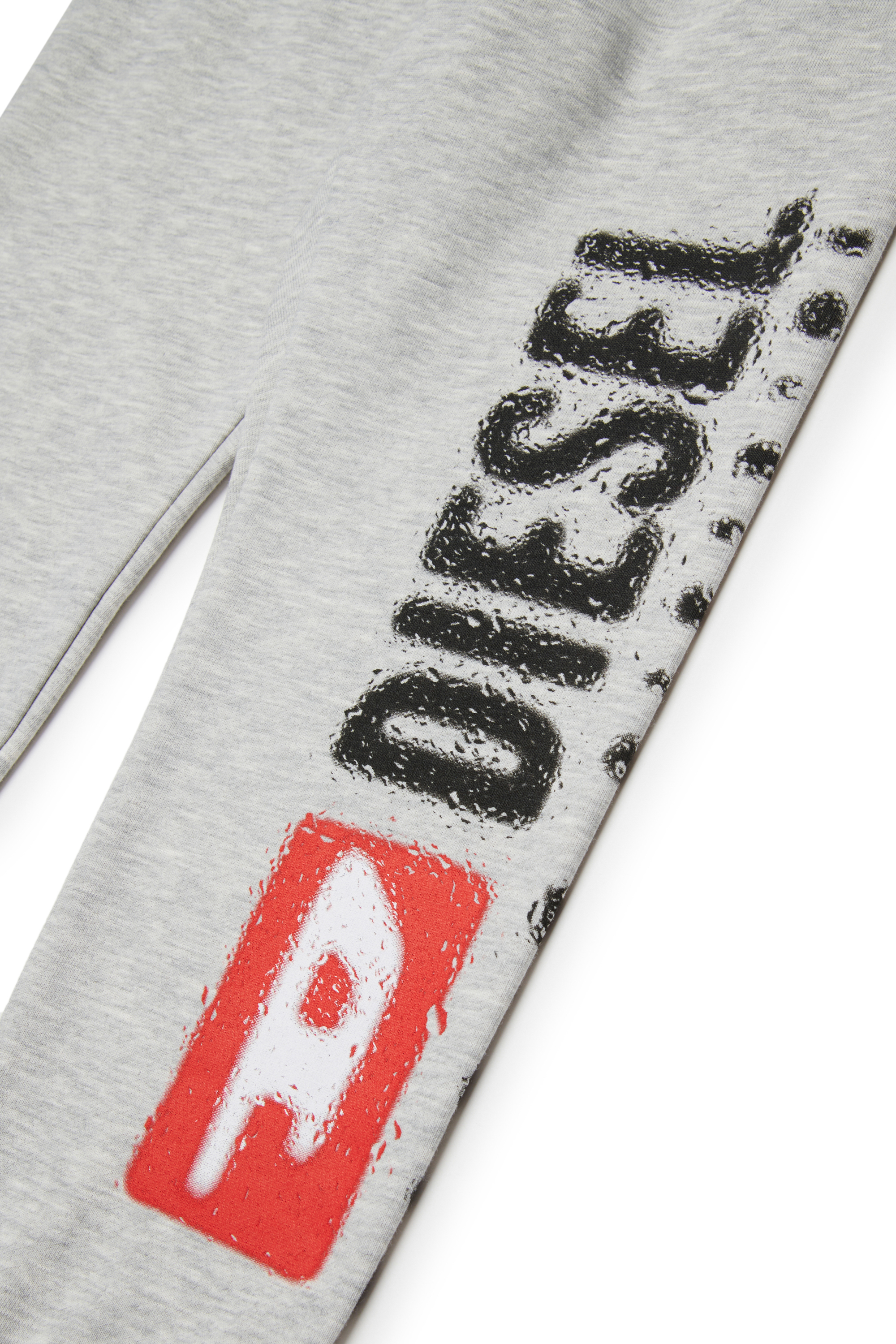 Diesel - PANTLI, Pantaloni da tuta in cotone con coulisse Uomo in Grigio - 4