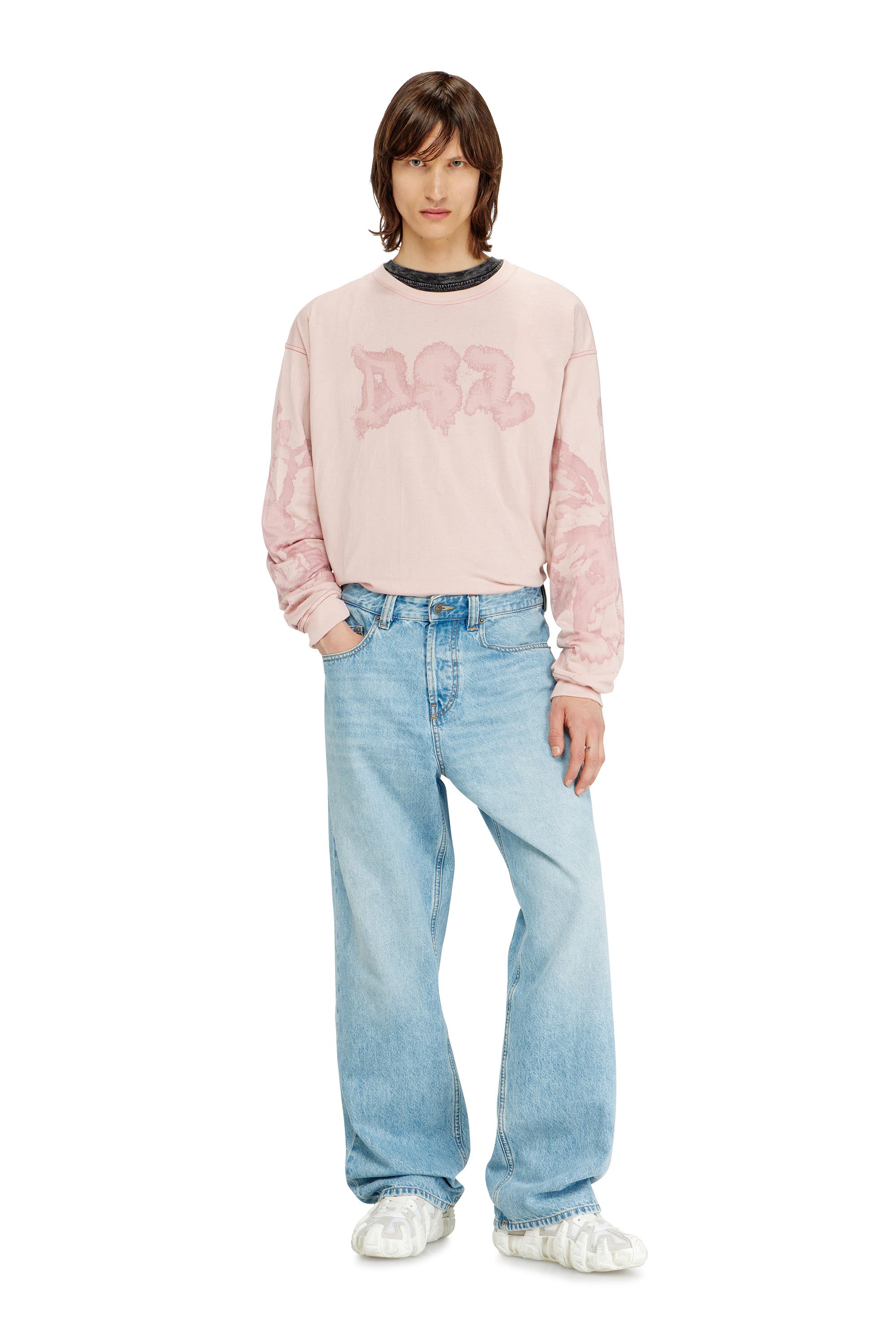 Diesel - Man's Relaxed Jeans 2001 D-Macro 09I29, Light Blue - 3