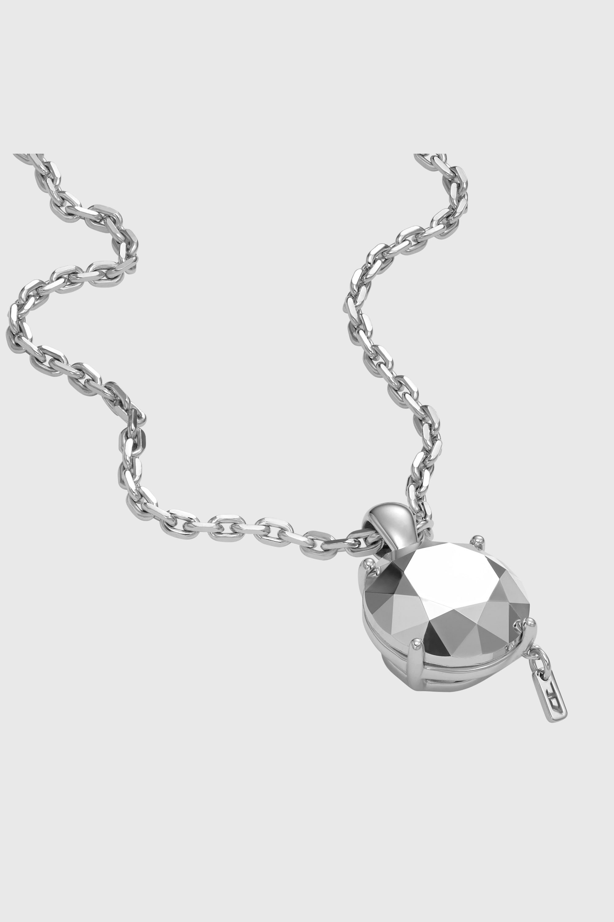 Diesel - DL1355040 STERLING SILVER JEWEL, Unisex's Sterling Silver Diamond Cut Necklace in Silver - 2