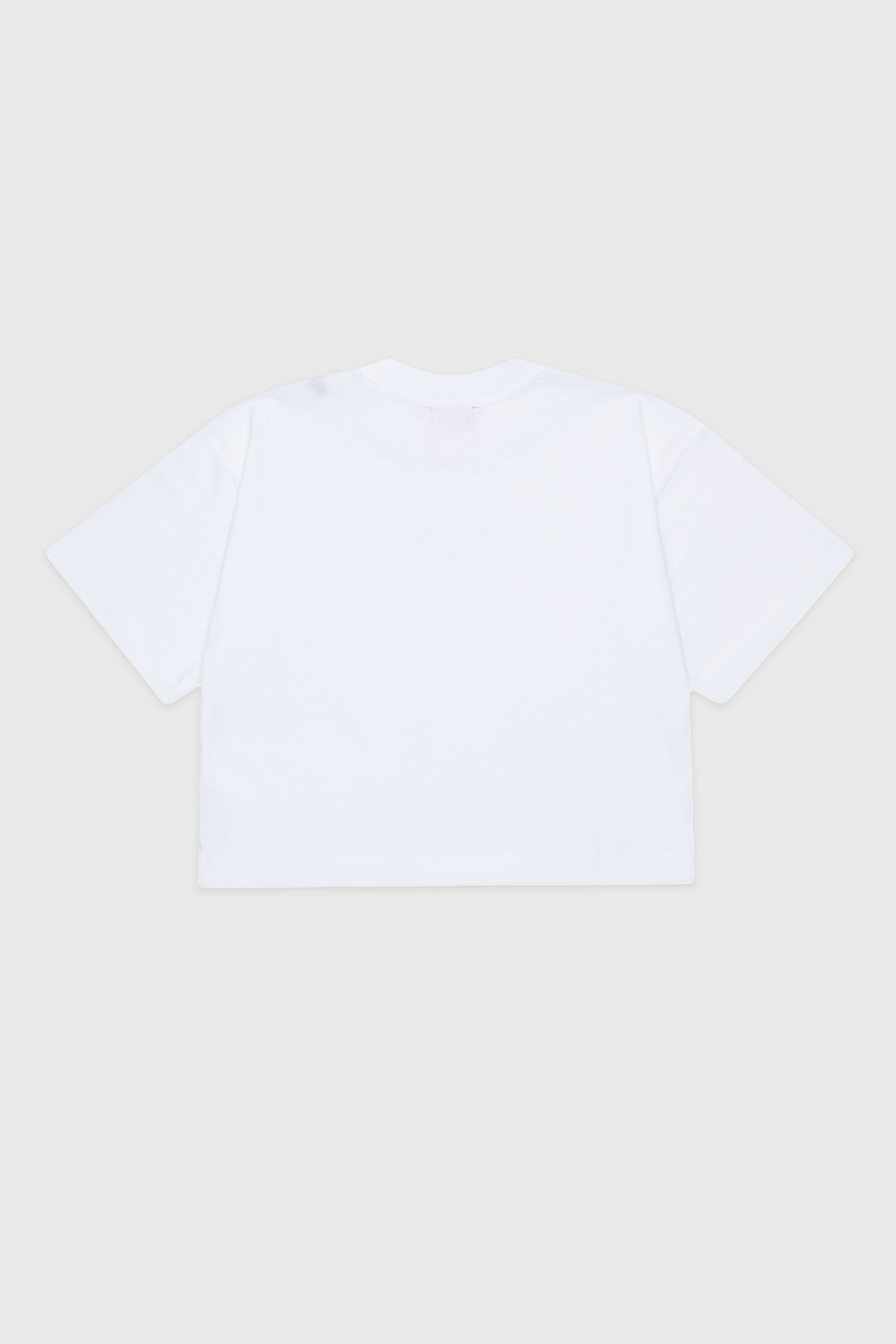 Diesel - TLIXIN, T-shirt cropped con logo Oval D Donna in Bianco - 1