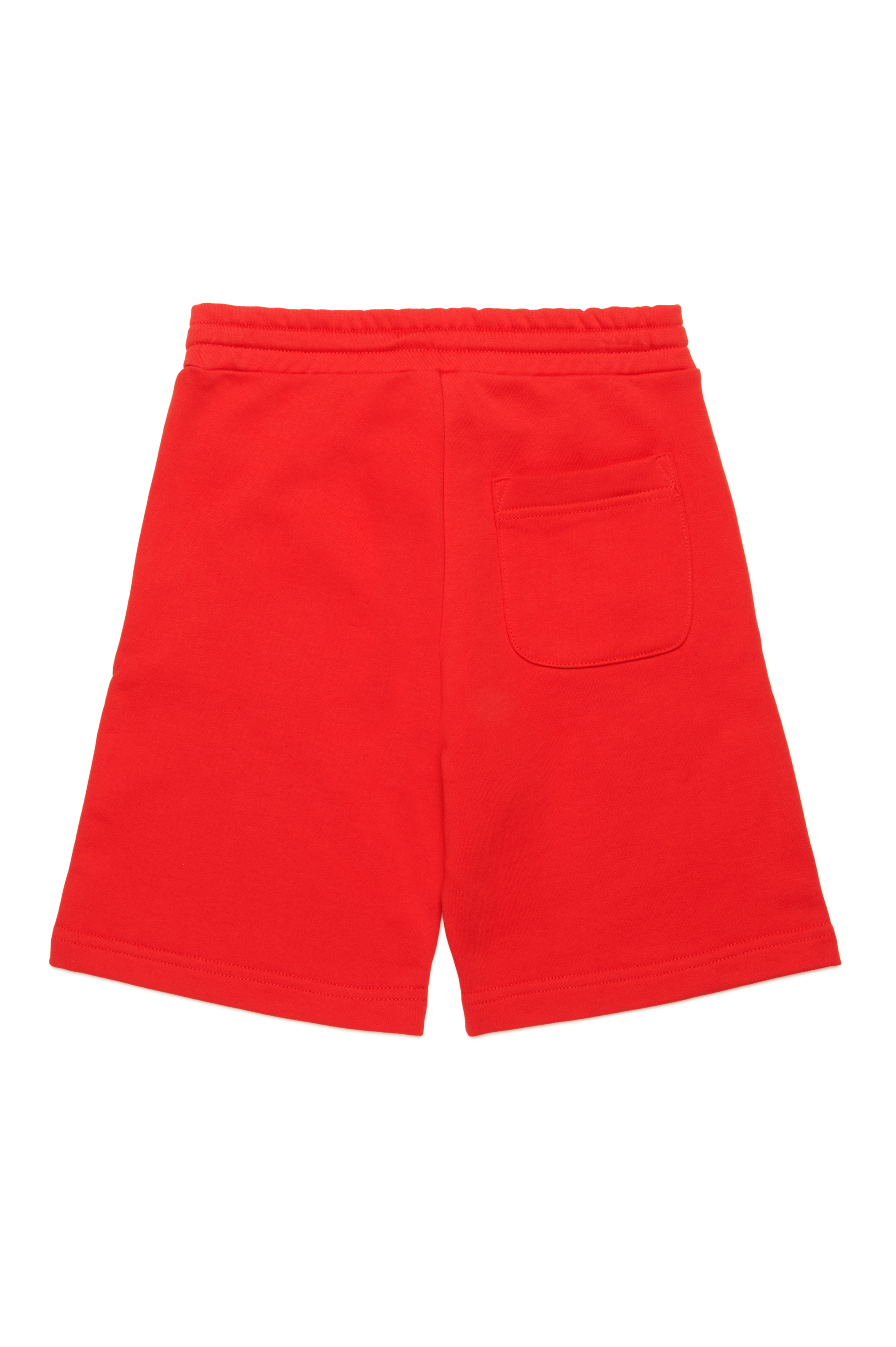 Diesel - PMACISHORT, Herren Sweatshorts mit Oval D mit Metall-Effekt in Rot - 2