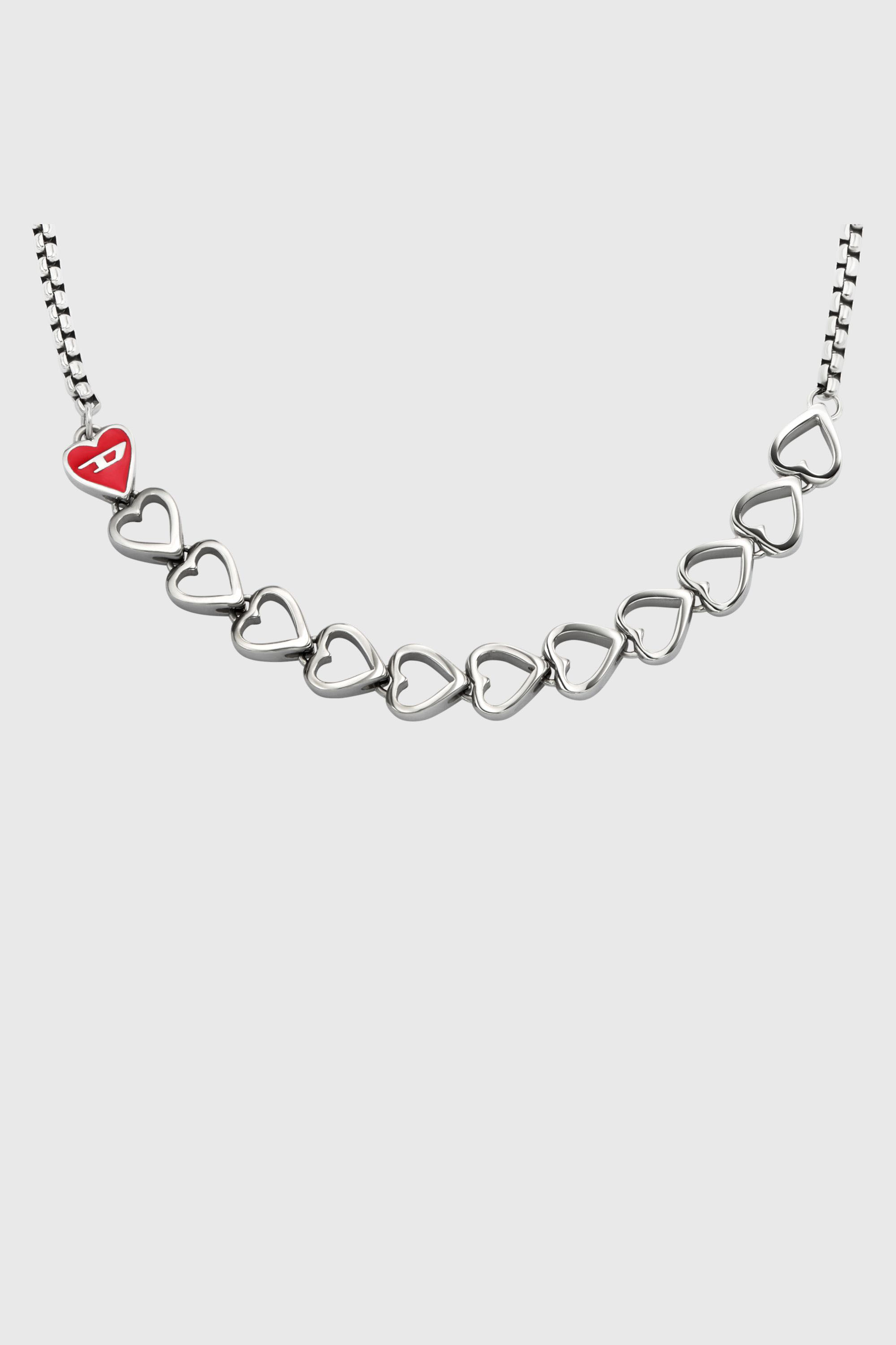 Diesel - DX166640 JEWELLERY, Collier cha&icirc;ne en acier inoxydable Mixte in Gris argent&eacute; - 2