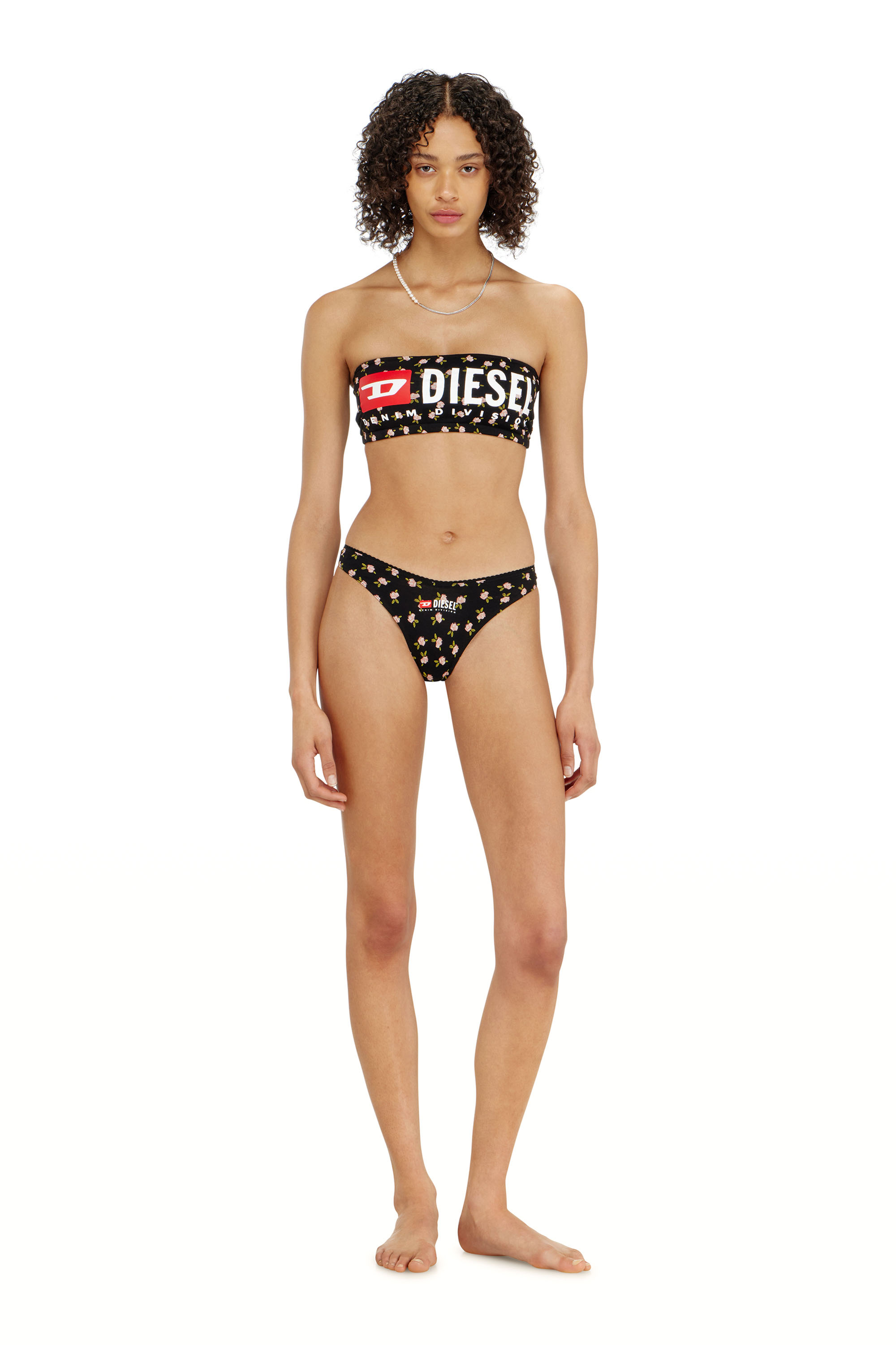 Diesel - MELANIE-C-D-CORE, Soutien-gorge bandeau en coton &agrave; imprim&eacute; floral all-over Femme in ToBeDefined - 3