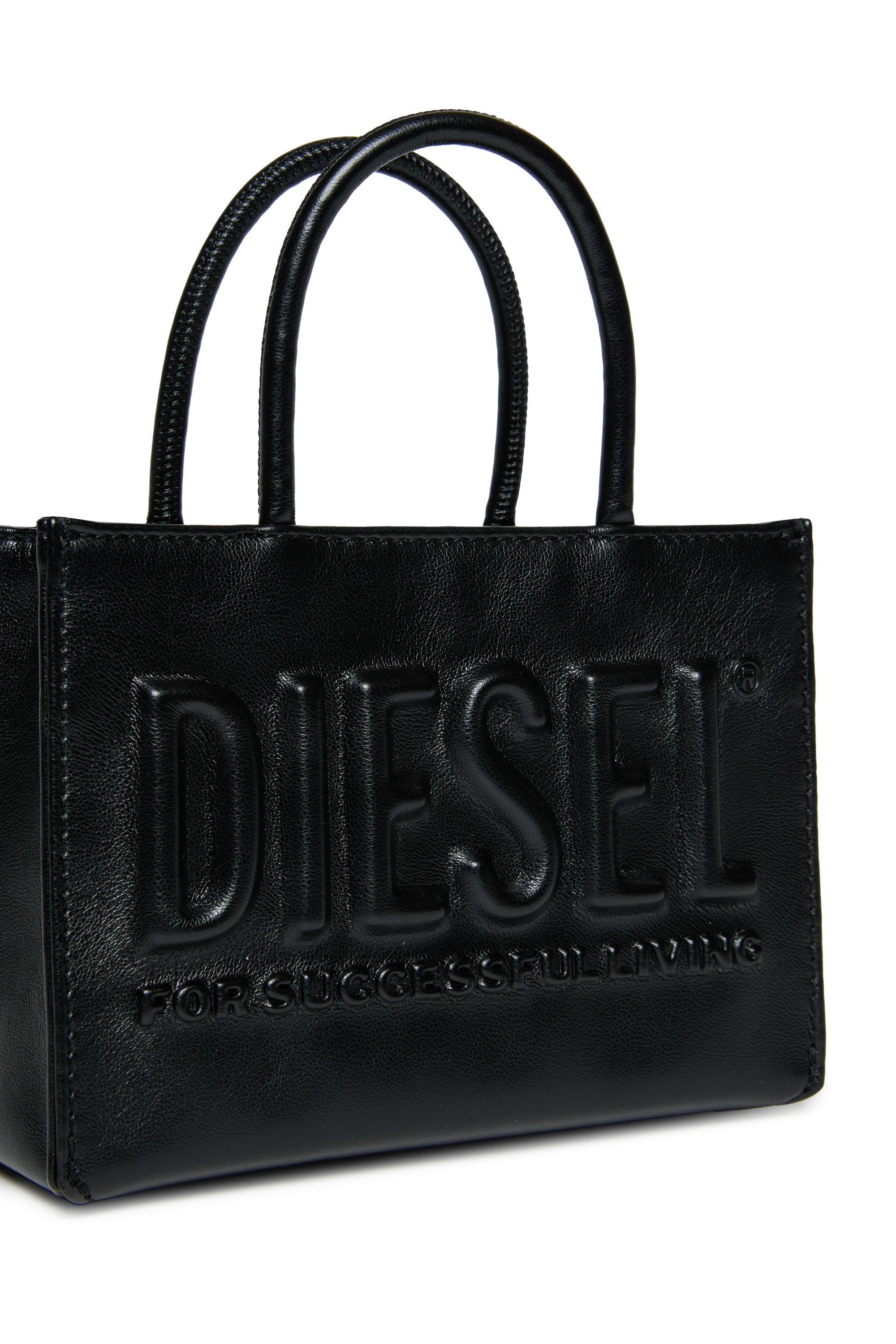 Diesel - DSL 3D MINI BAG, Damen Dsl 3D - Tasche mit Griffen in Schwarz - 4
