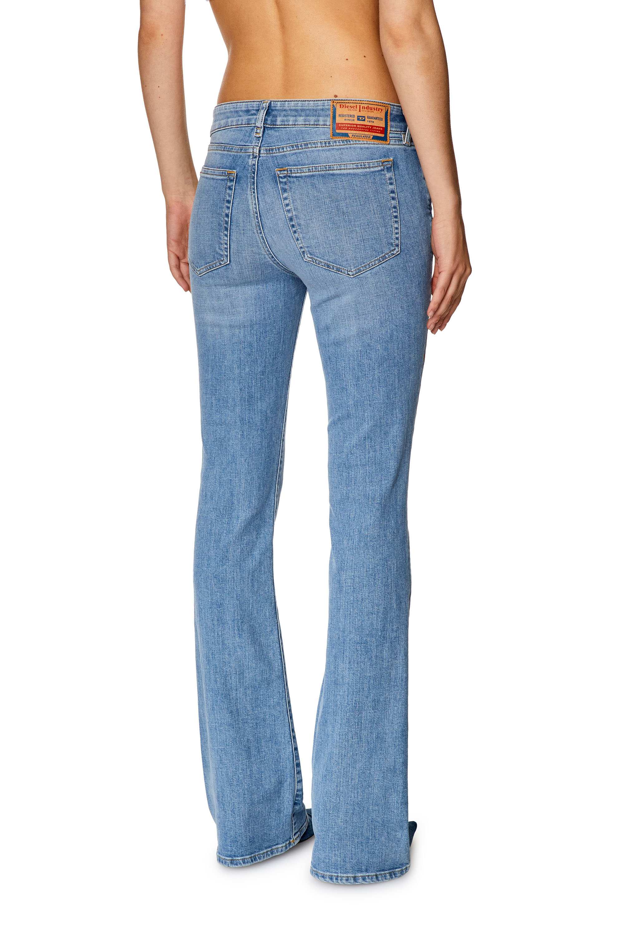Diesel - 1969 D-Ebbey 09F76 Bootcut and Flare Jeans, Blu Chiaro - Image 2