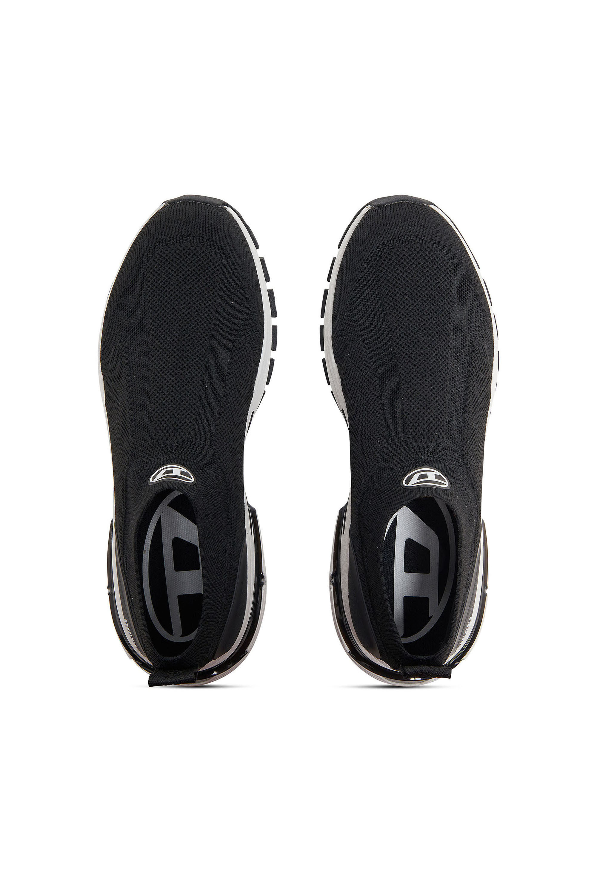 Diesel - S-PRO-V-DENSE-SOCKS, Herren Pro-V-Dense-Slip-on-Strick-Sockenturnschuhe in Schwarz - 4