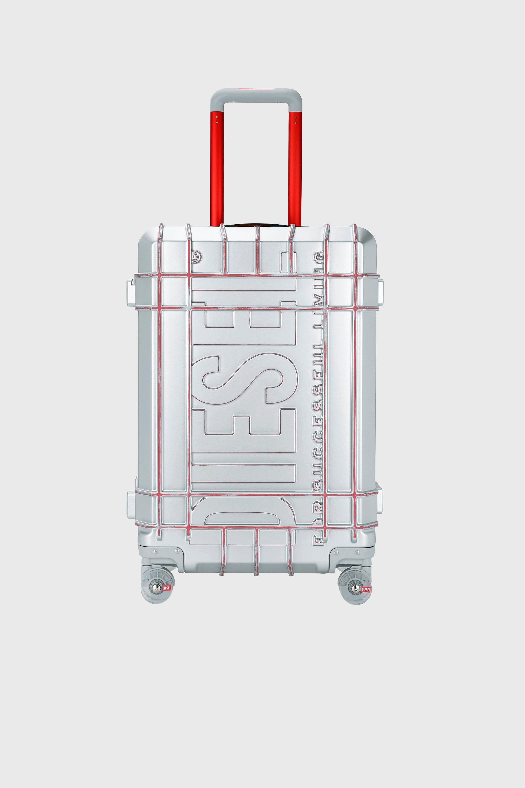 Diesel - DIESEL PC STRONG IMAGE TROLLEY- DSL003, Unisex Robuster Koffer Gr&ouml;&szlig;e M in Silber - 1