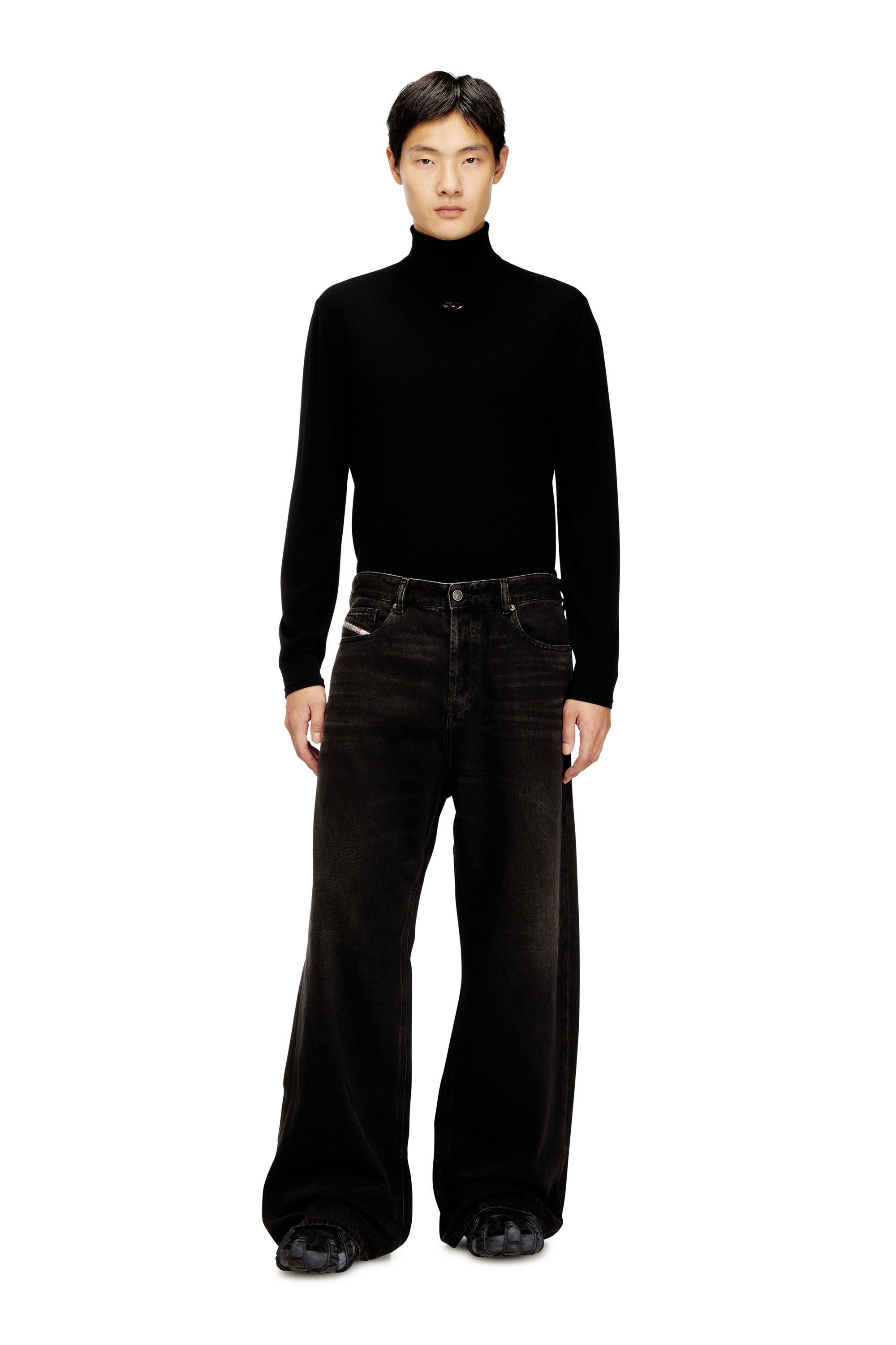 Diesel - Relaxed Jeans 1996 D-Sire 09J96 Donna, Nero/Grigio scuro - Image 7