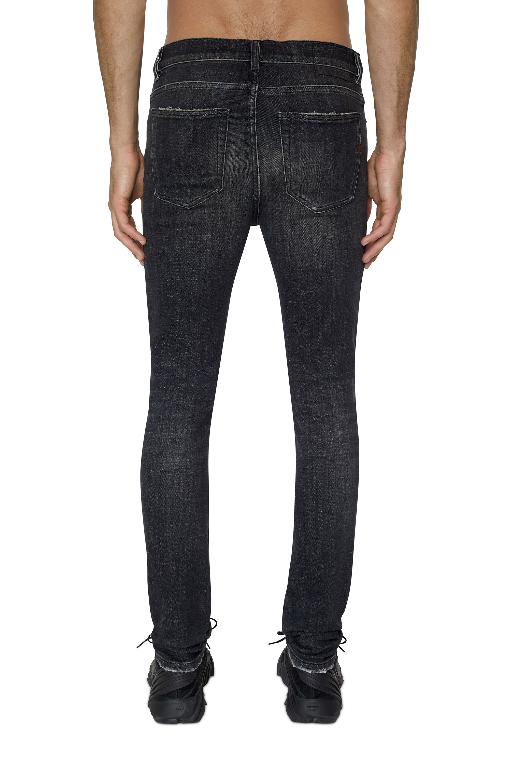 Diesel - 1983 D-Amny 09D88 Skinny Jeans, Nero/Grigio scuro - Image 2