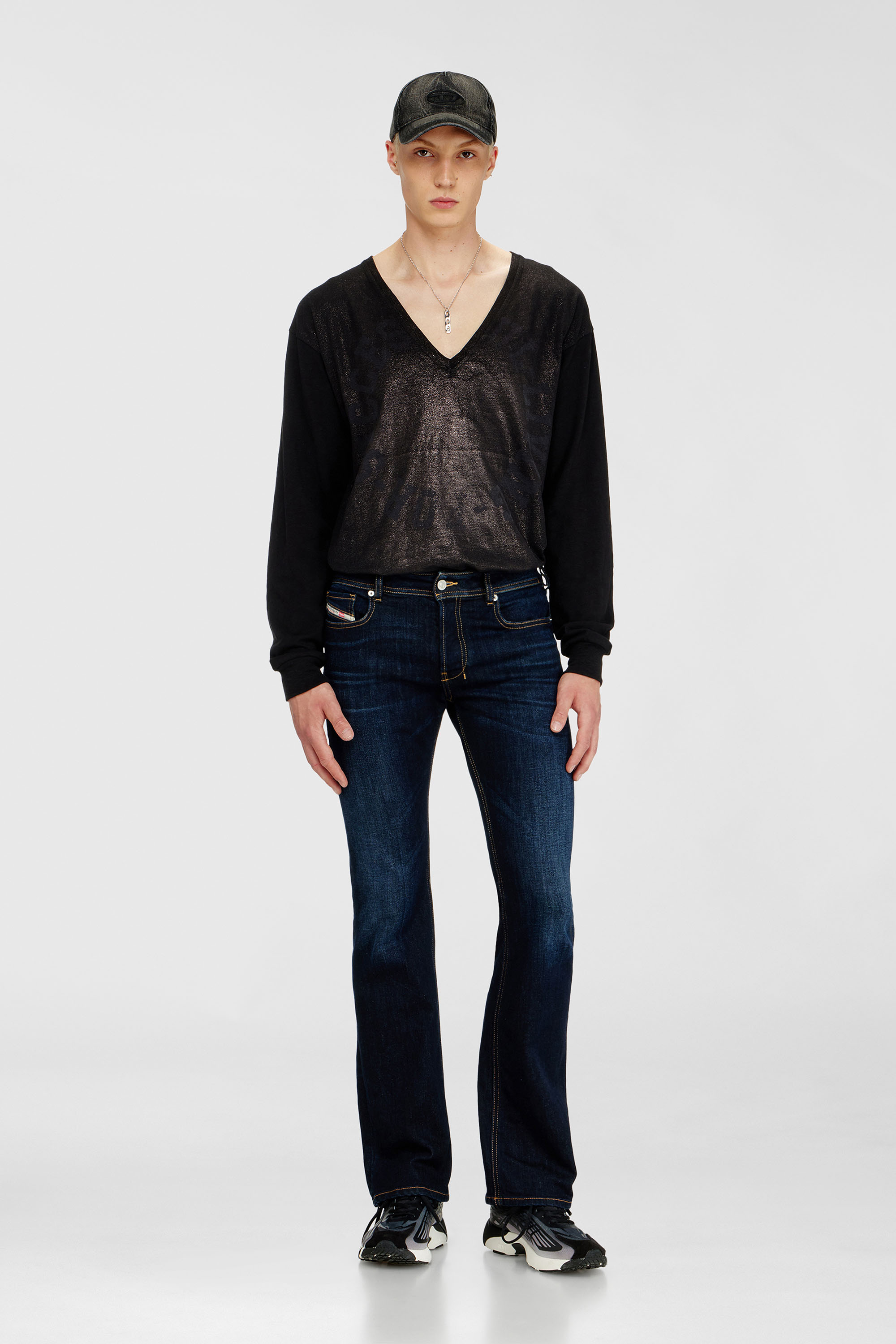 Diesel - Bootcut Jeans 2007 Zatiny 09Q15 Uomo, Blu Scuro - Image 1