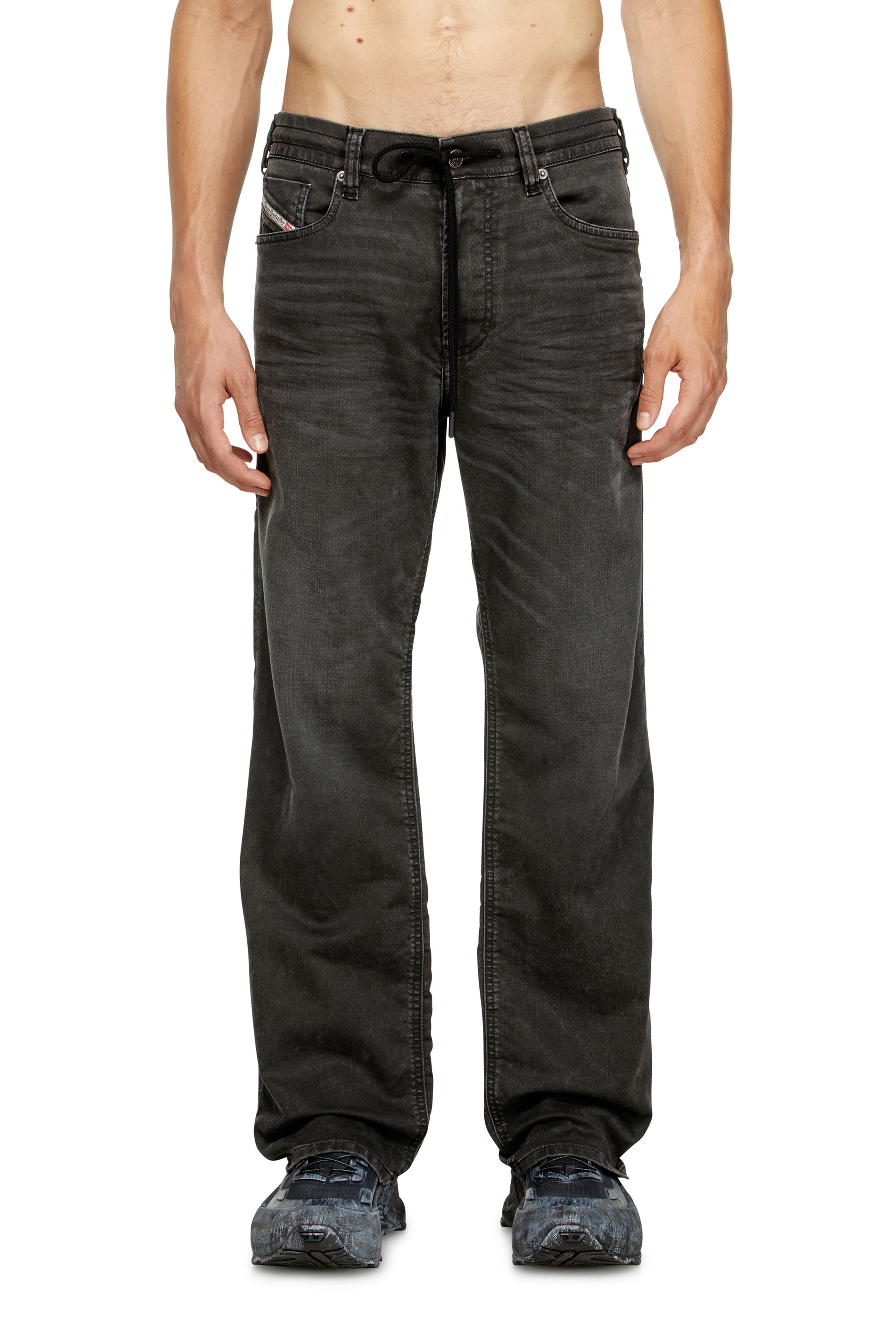 Diesel - Herren Relaxed 2080 D-Reel Joggjeans® 09J75, Schwarz/Dunkelgrau - 1