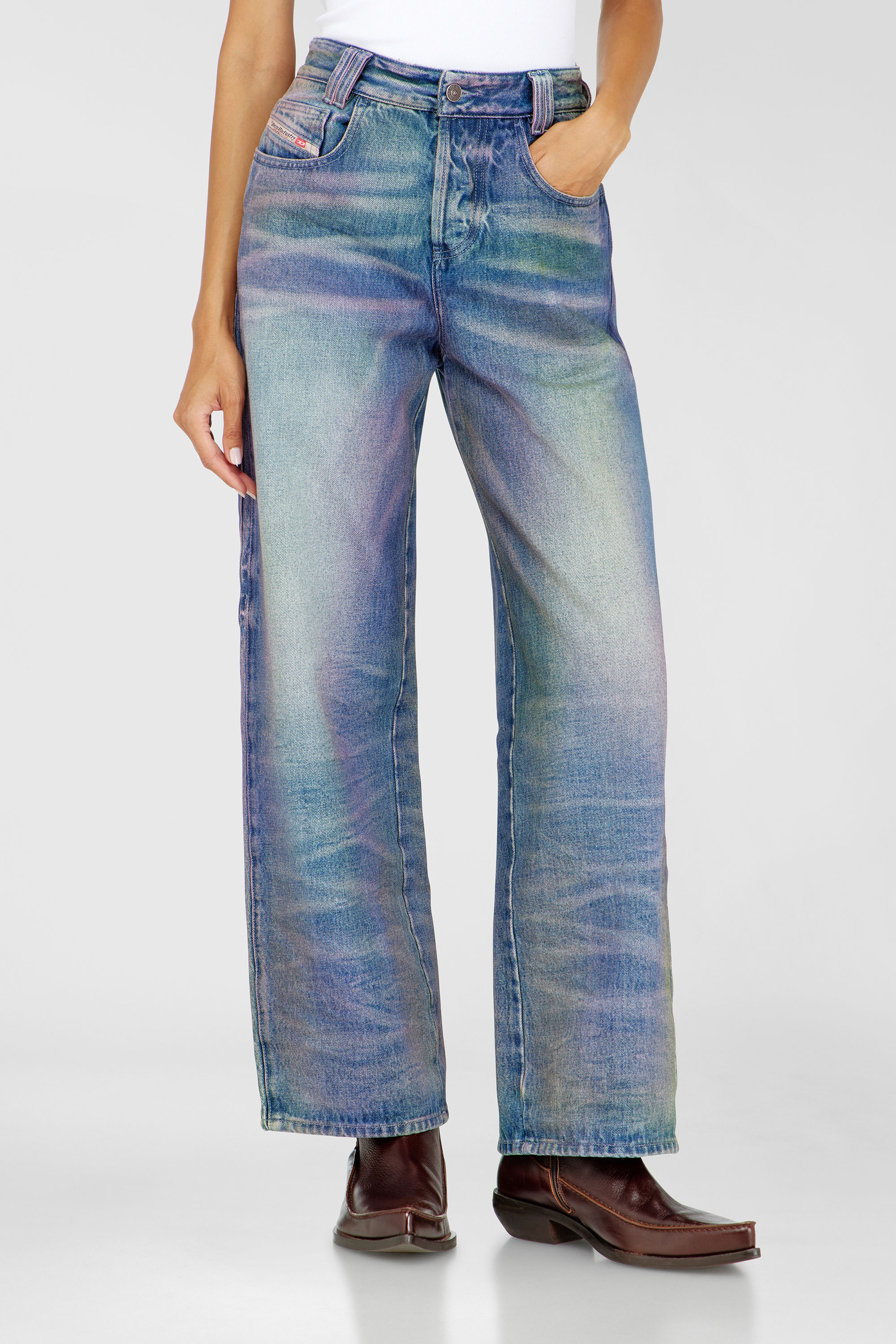 Diesel - Unisex's Relaxed Jeans 1982 D-Hakou 007FW, Medium blue - 2