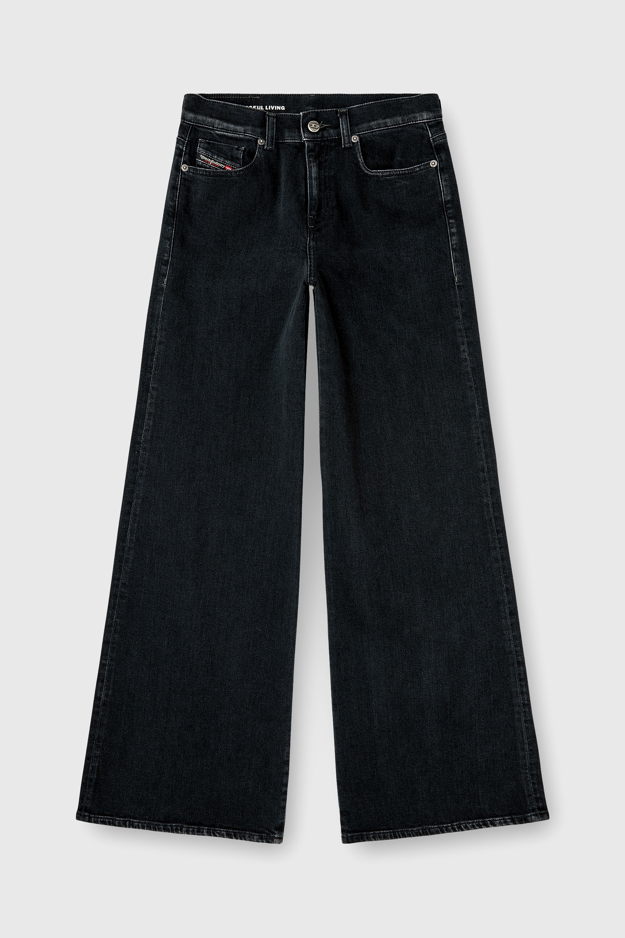 Diesel - Flare Jeans 1978 D-Akemi 09N89 Femme, Noir/Gris fonc&eacute; - Image 2
