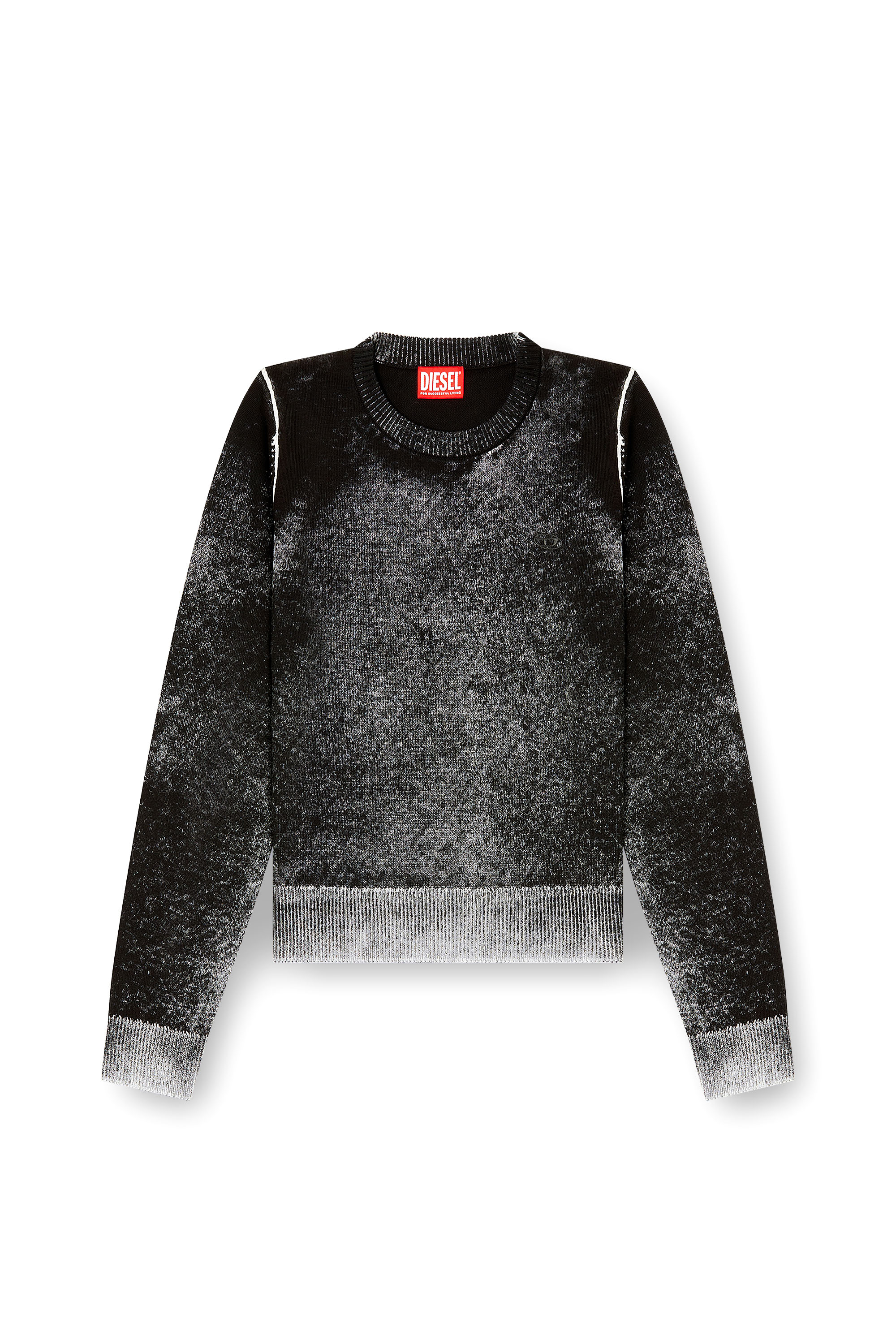 Diesel - M-LOVRE, Pull avec impression inversée délavée Femme in Polychrome - 3