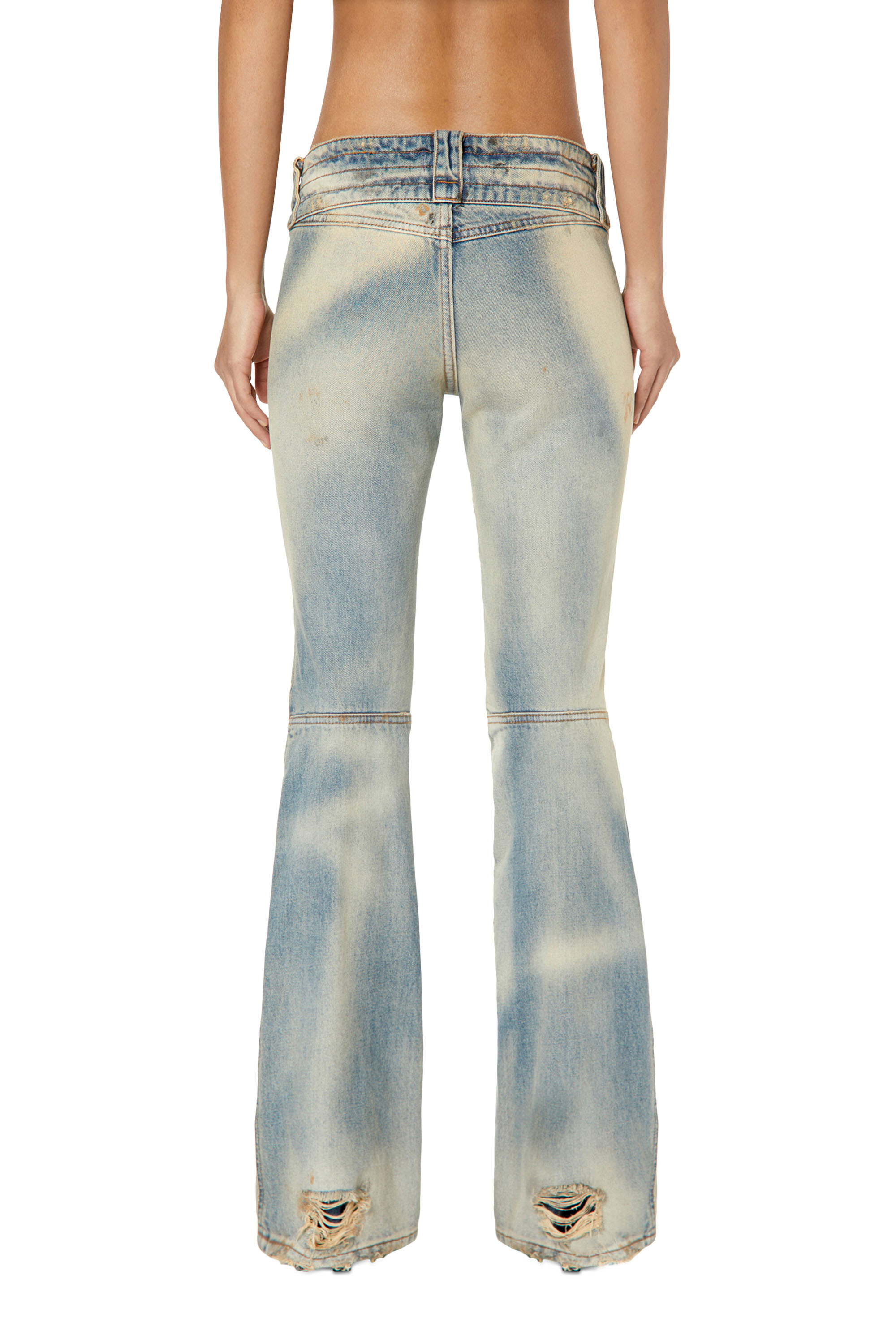 Diesel - Belthy 0ENAF Bootcut and Flare Jeans, Blu Chiaro - Image 4