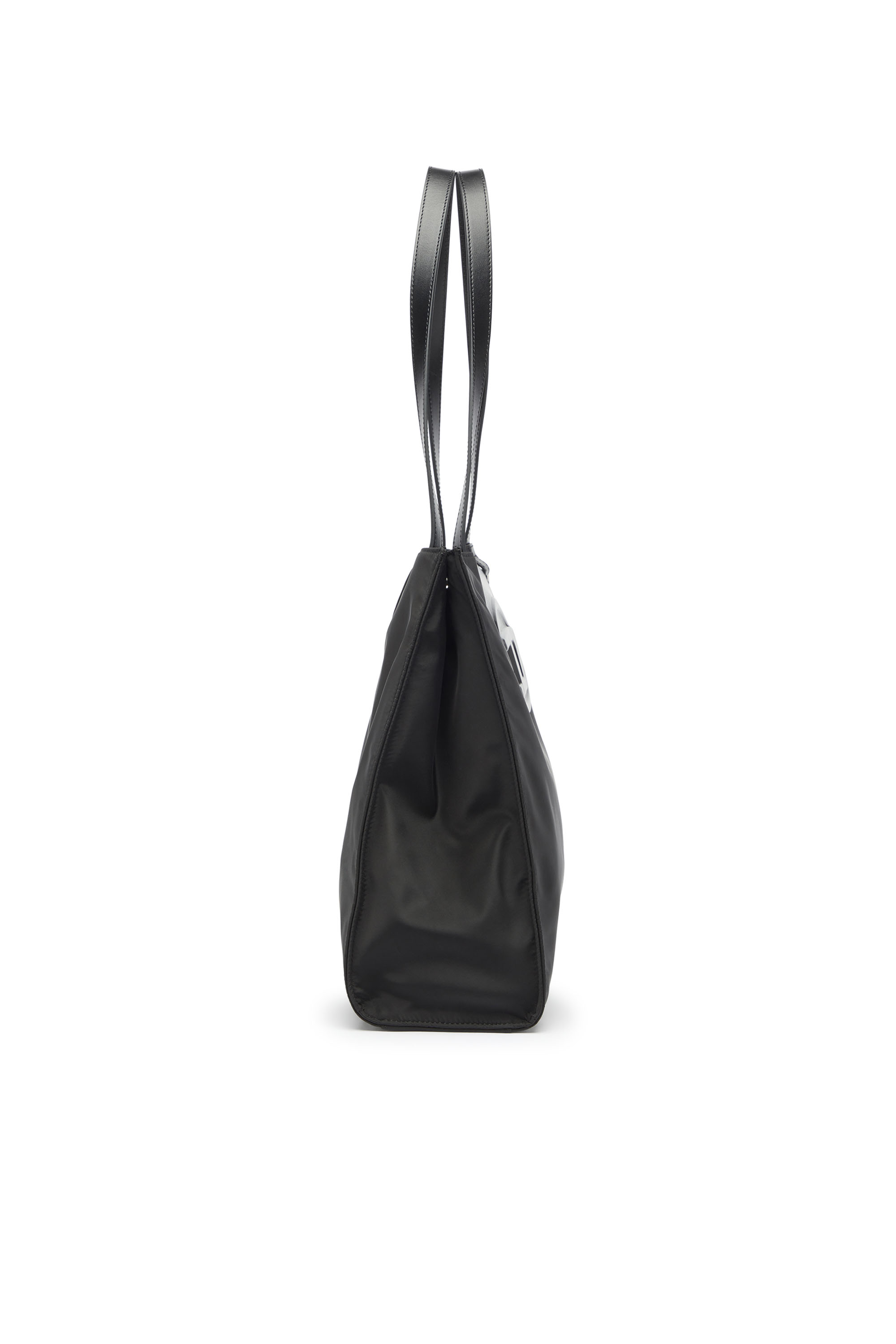 Diesel - 1DR TOTE E/W, Unisex 1DR - Einkaufstasche aus nylon mit lederklappe in Schwarz - 4