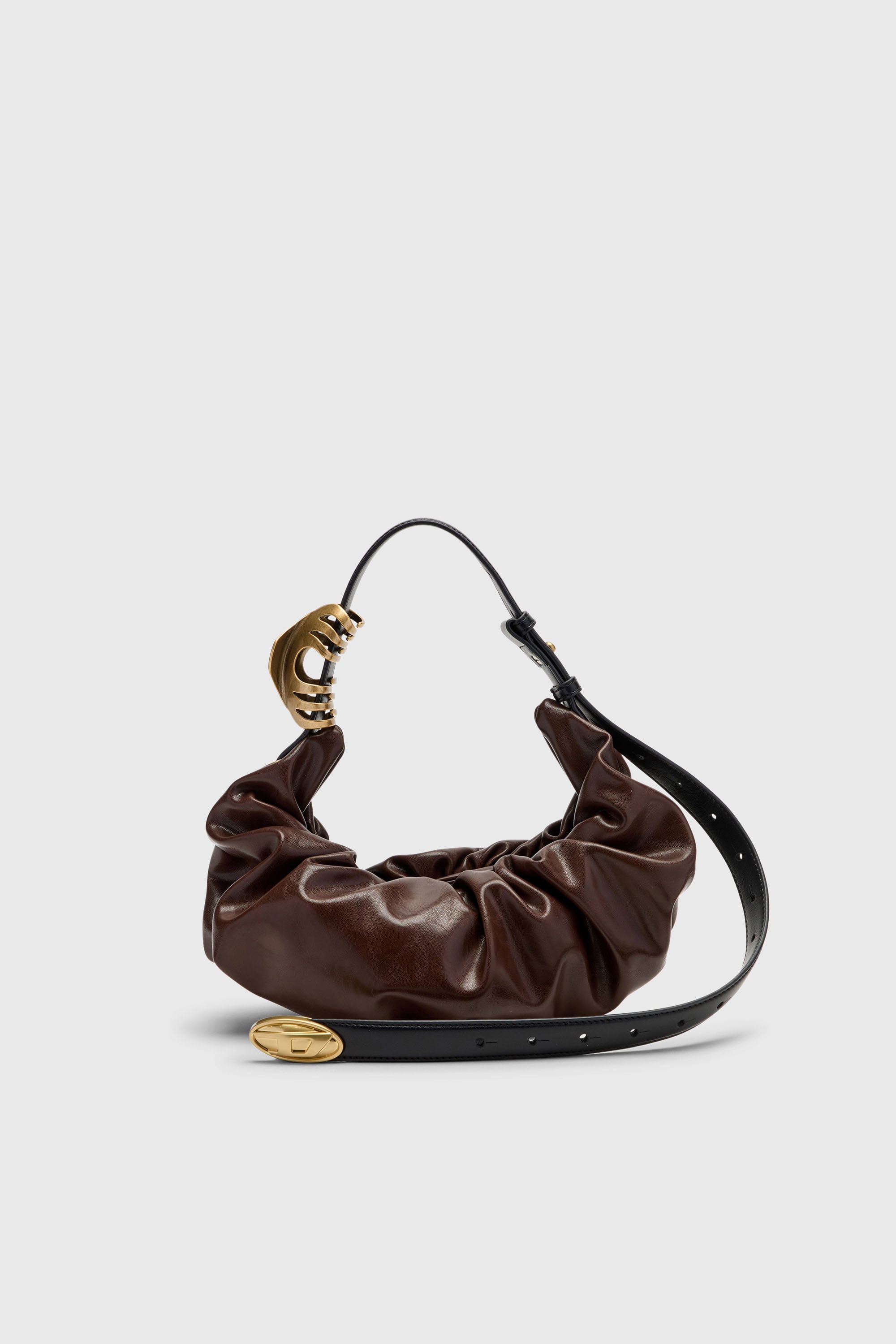 Diesel - GRAB-D HOBO S, Grab-D-Sac hobo froiss&eacute; Femme in Marron - 1